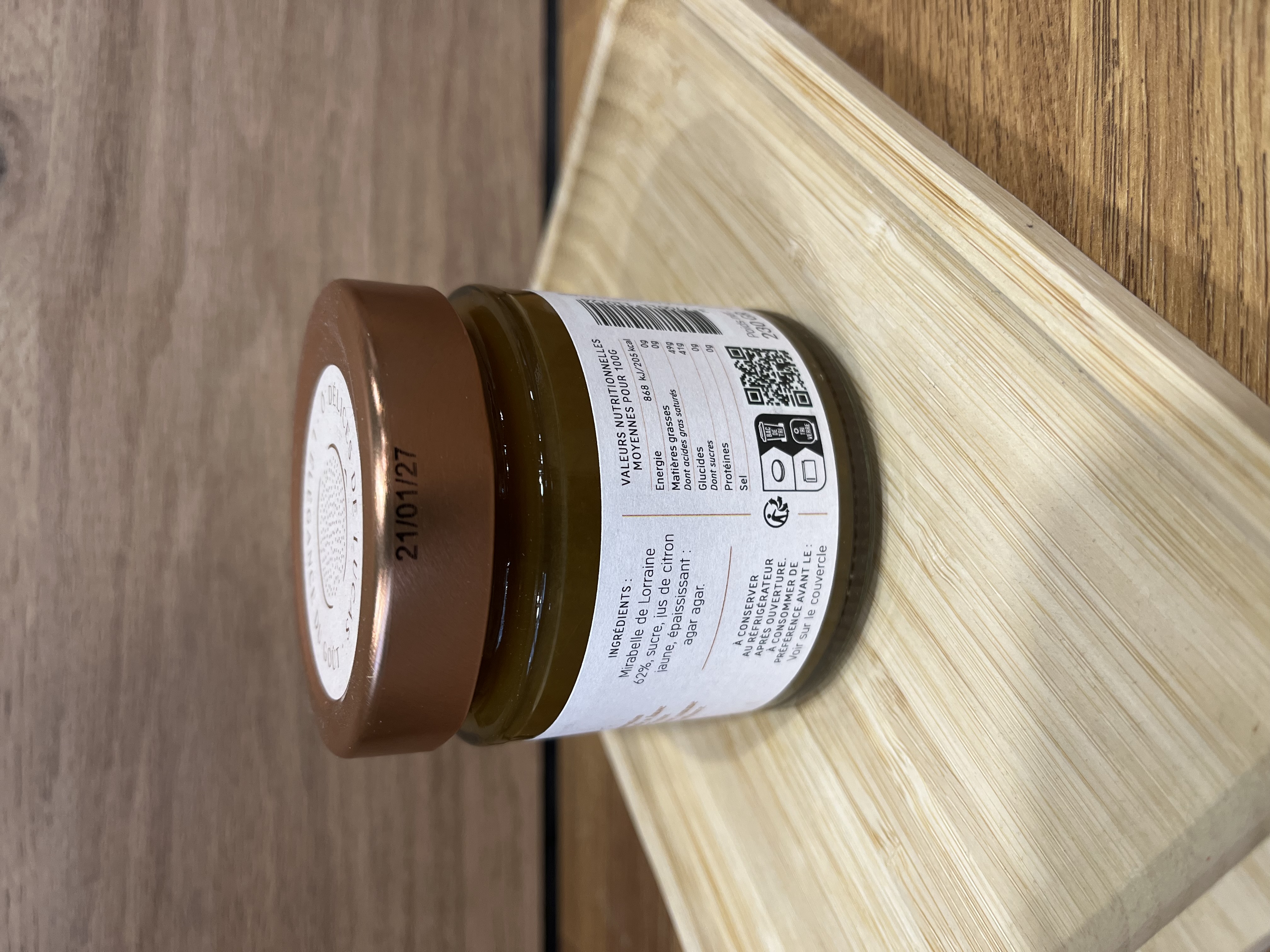 Confiture artisanale - Mirabelle de Lorraine