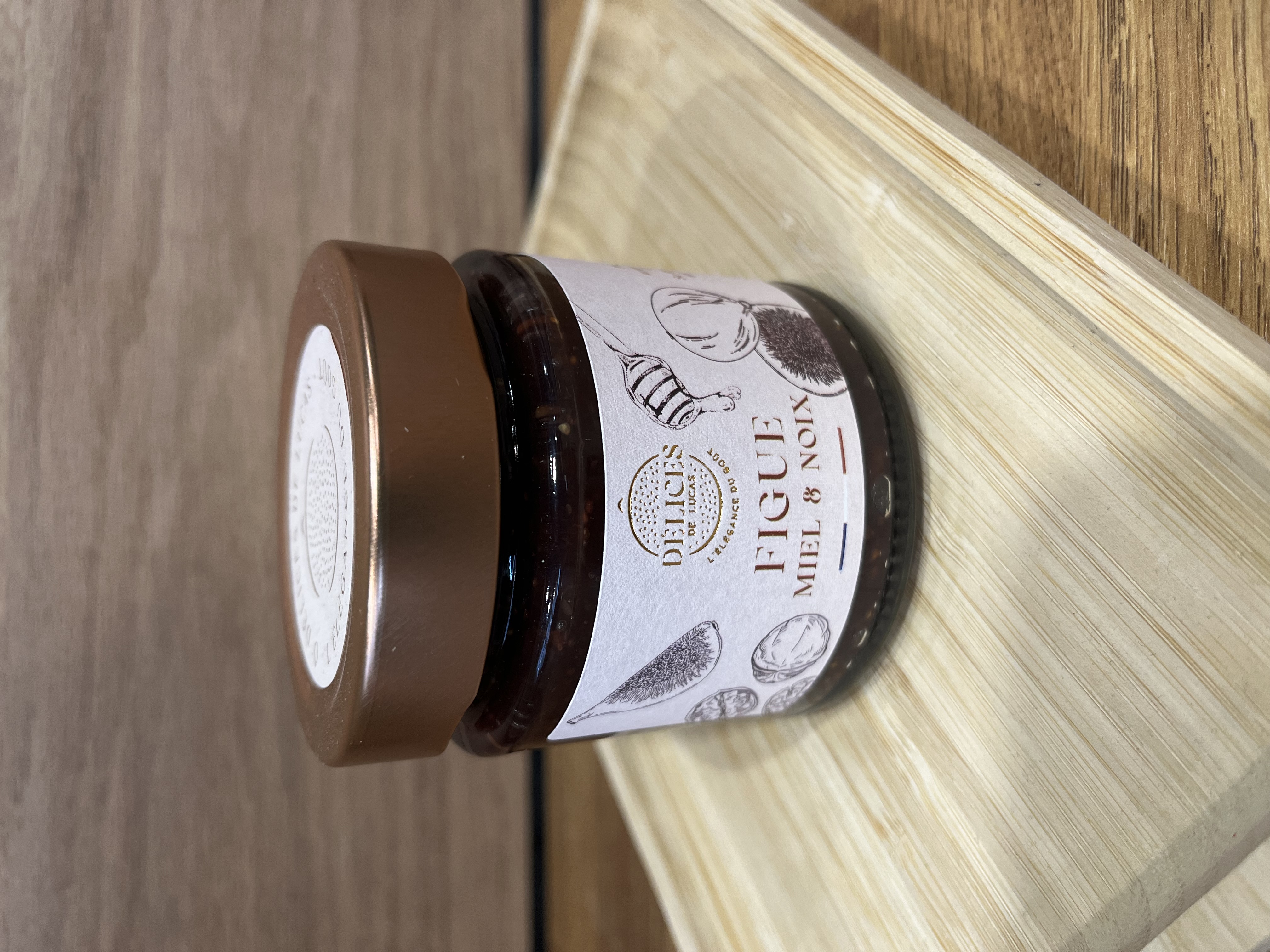Confiture artisanale - Figue, Miel & Noix