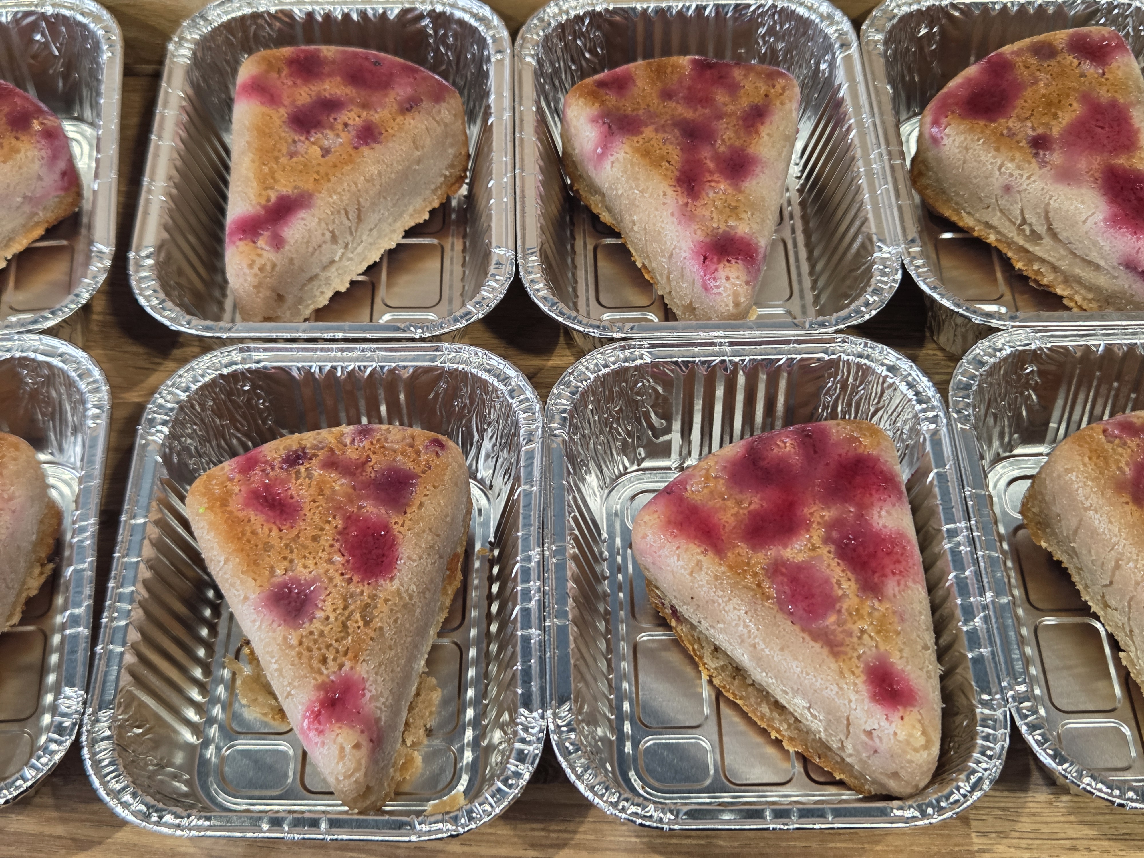 Gâteau au fromage blanc et aux framboises 