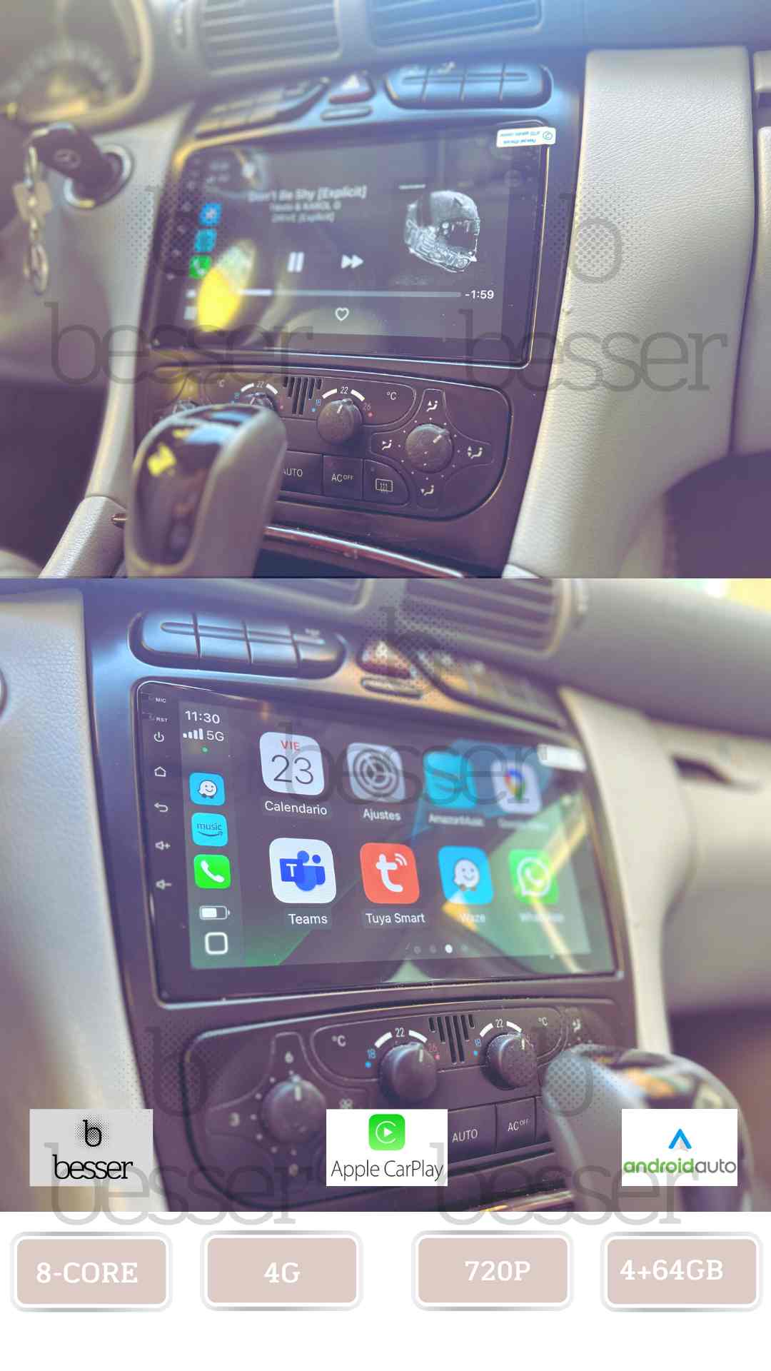 MERCEDES BENZ CLASE C W203 // CLC Sport Coupé Marco & Cable 