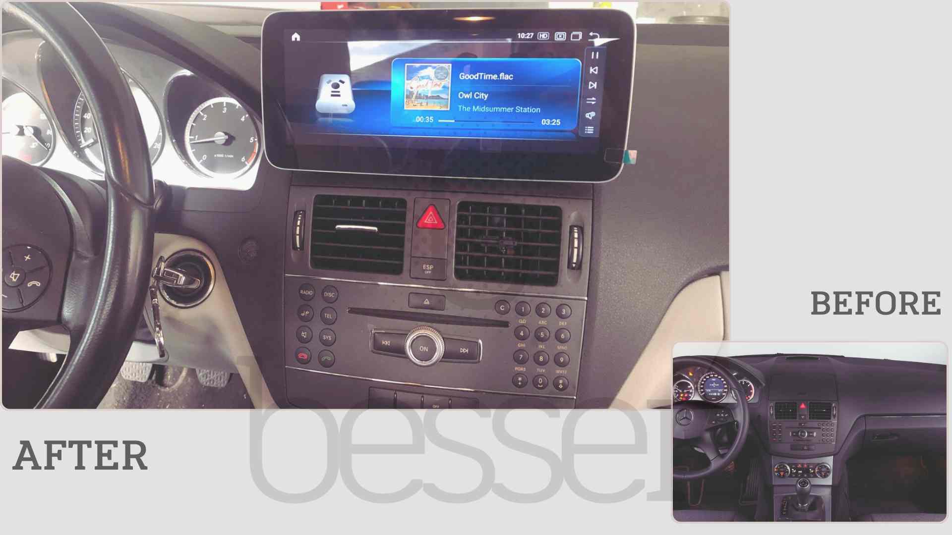 MERCEDES BENZ Clase C W204 Sist. multimedia Android 10,25"