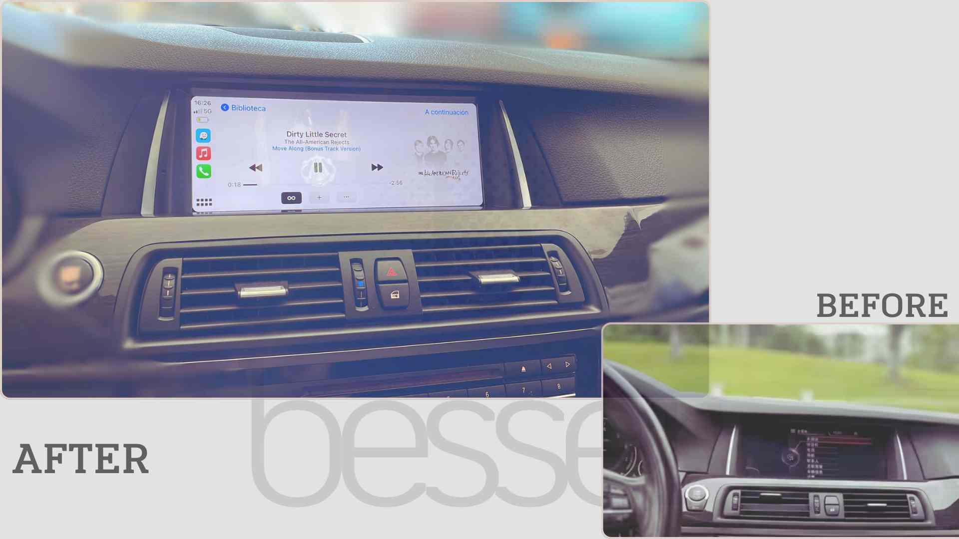 BMW Serie 5 F10 F11 Sistema multimedia Android 