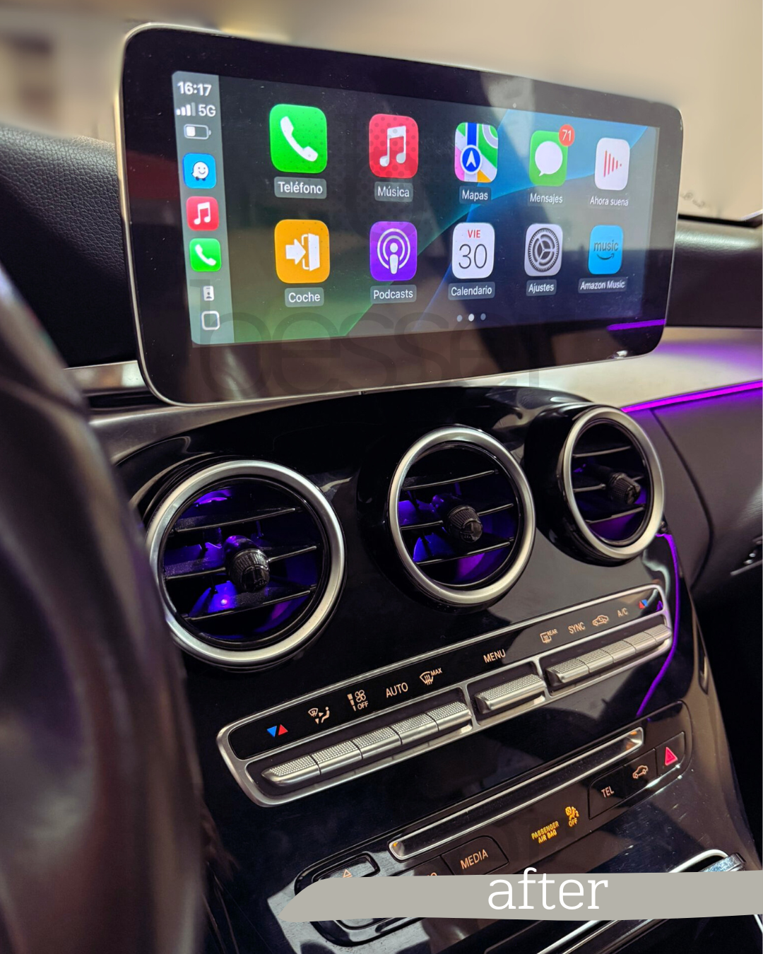 MERCEDES BENZ Clase C W205 Sist. multimedia Android