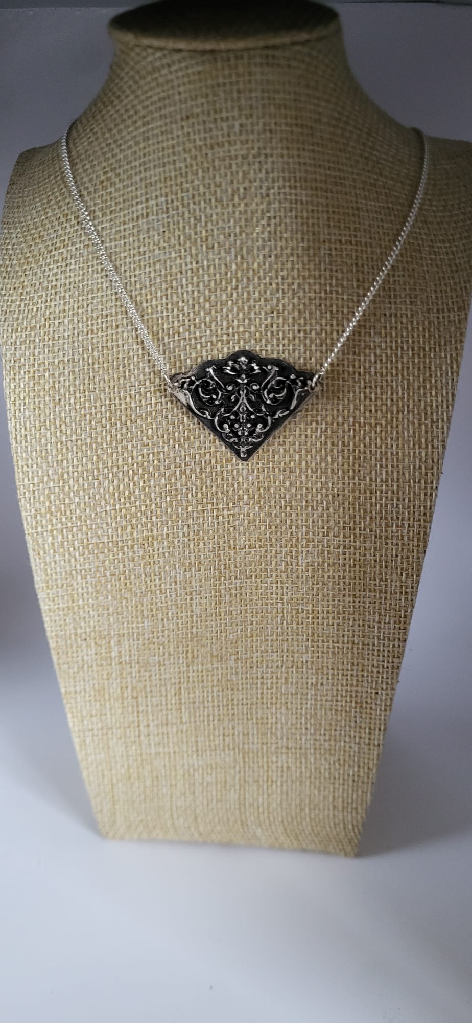 Vintage Church Rubble Silver Necklace