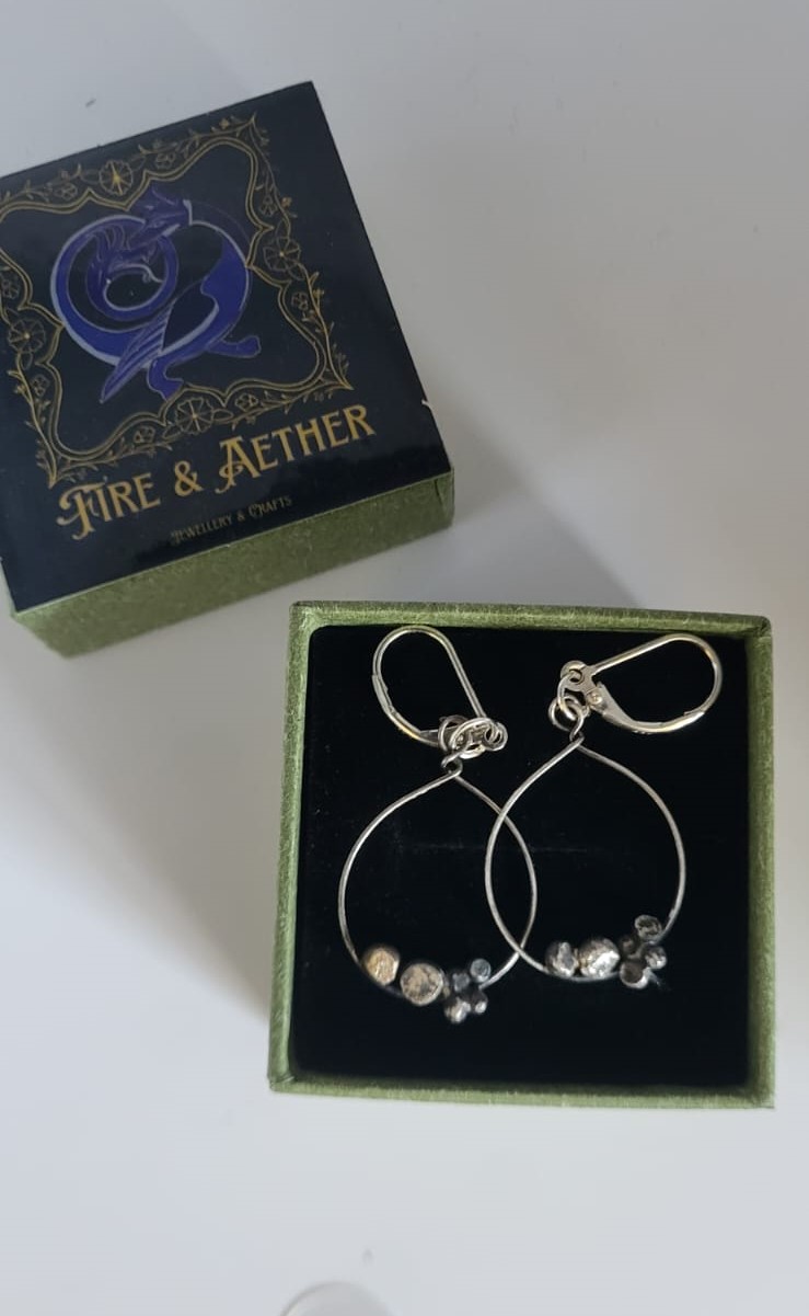 Pebbles Silver Earrings