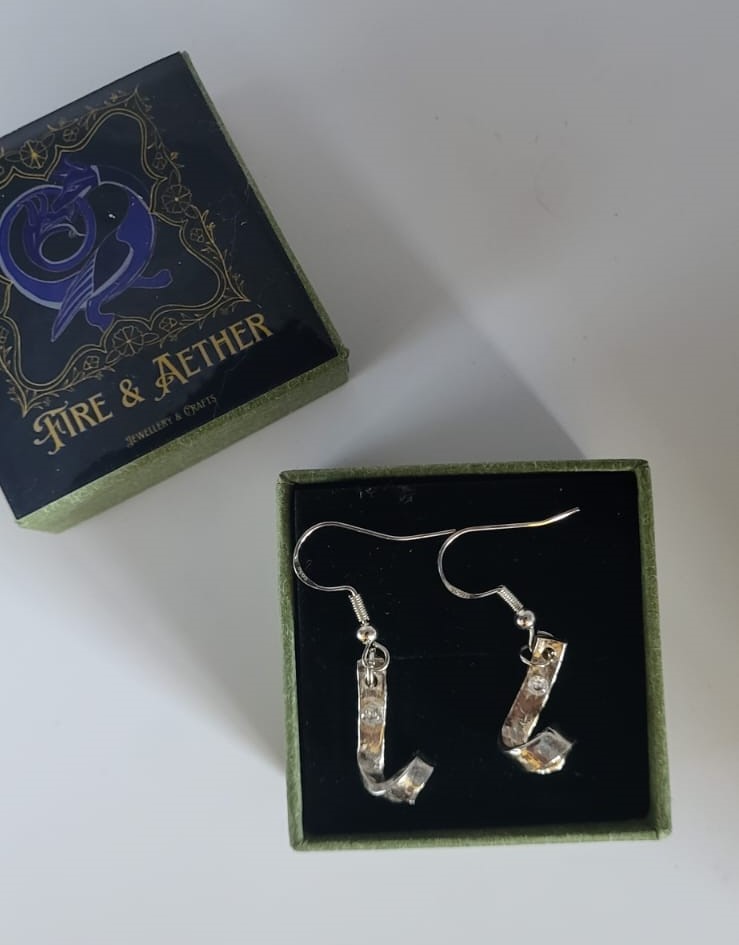 Scrolls Silver Earrings