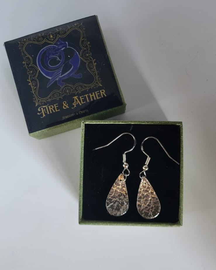 Drop Textured Earrings