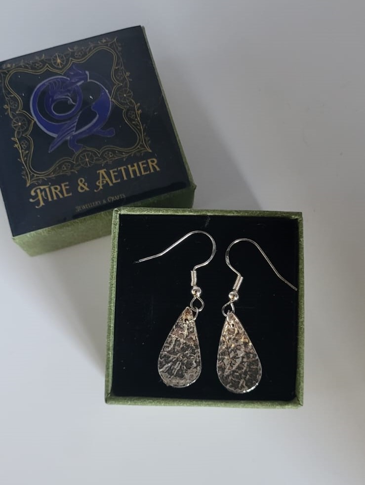 Drop Textured Earrings