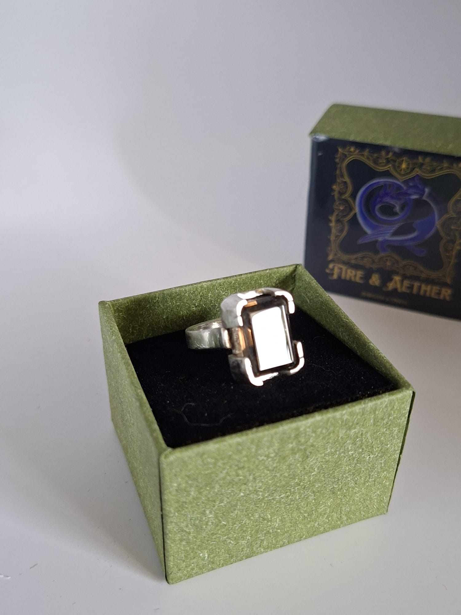 Smoky Quartz Gemstone Chunky Ring