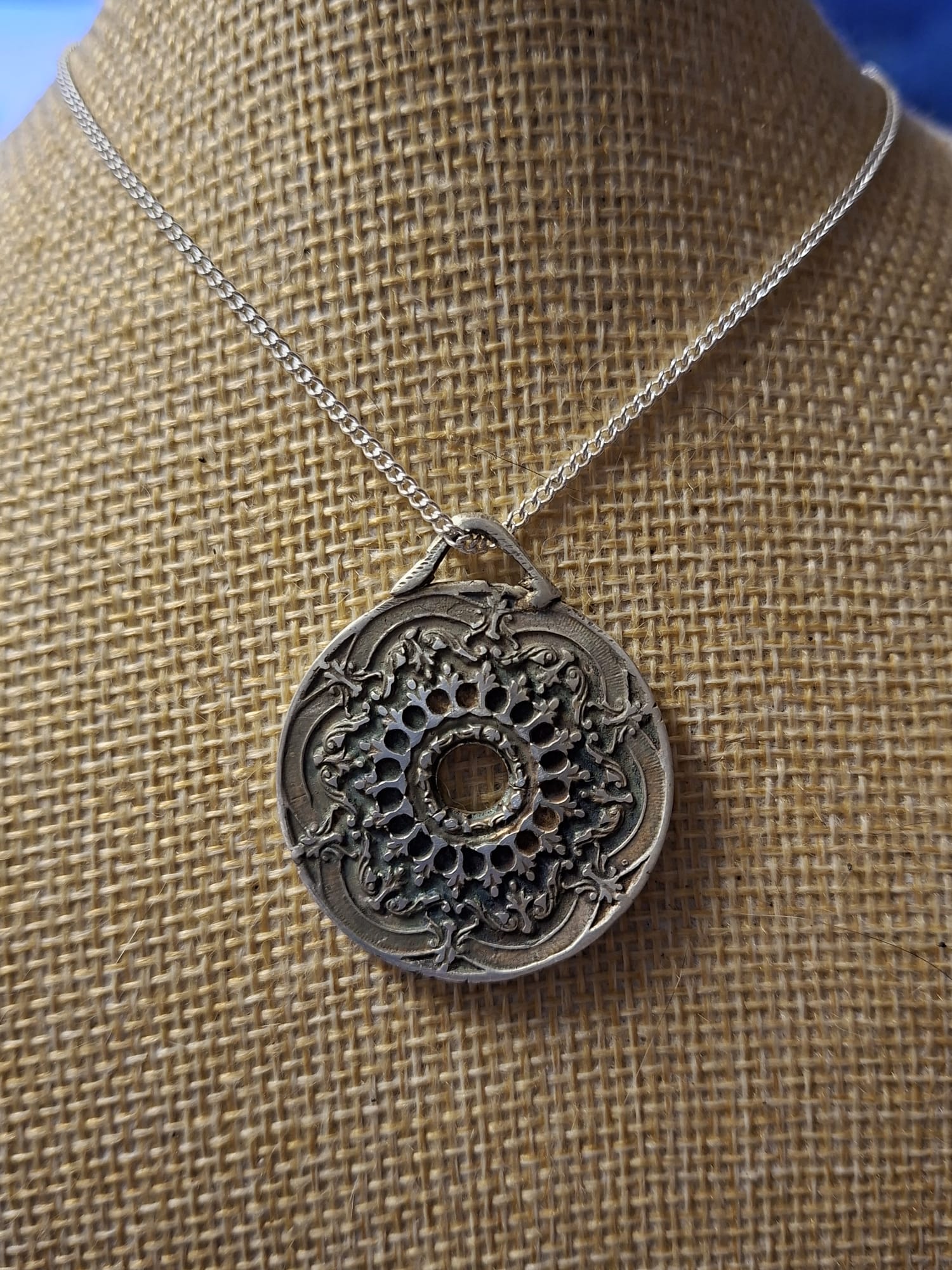 Ancient Beauty Coin Pendant Necklace