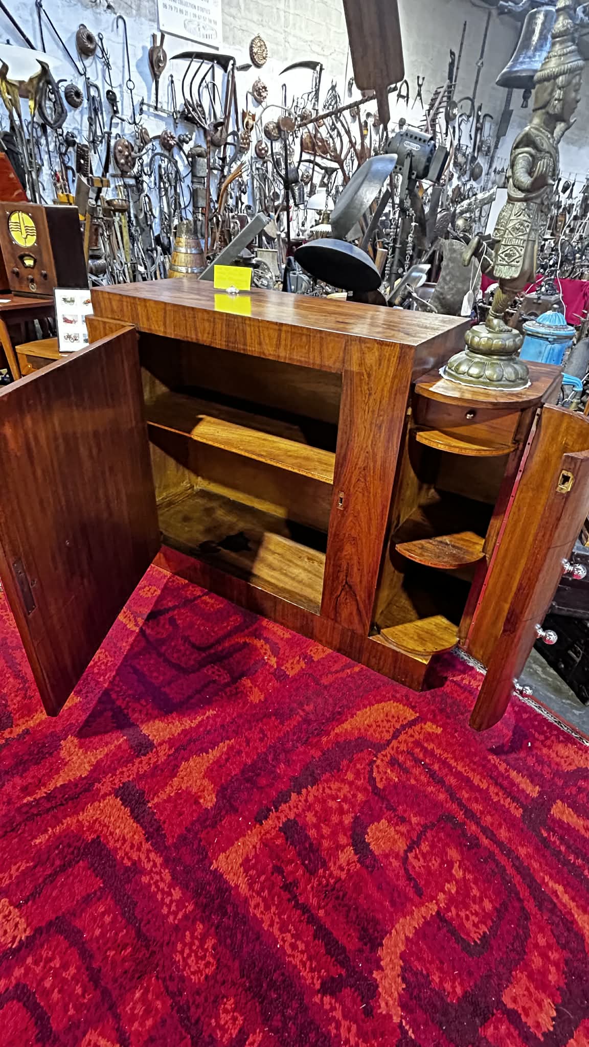 Meuble bar Art Déco en placage de palissandre