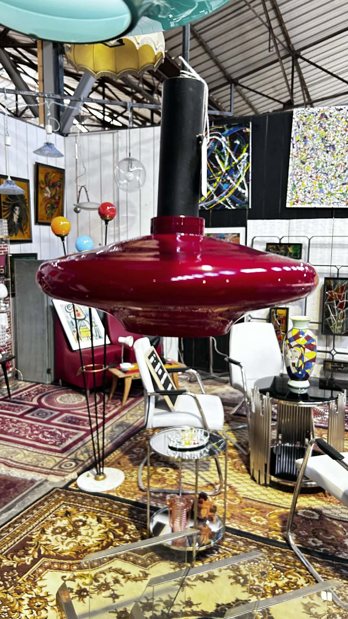 Suspension vintage multicolore