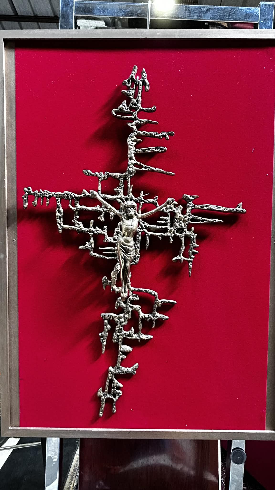 Christ d’après Dalí – Sculpture murale en bronze – 1950