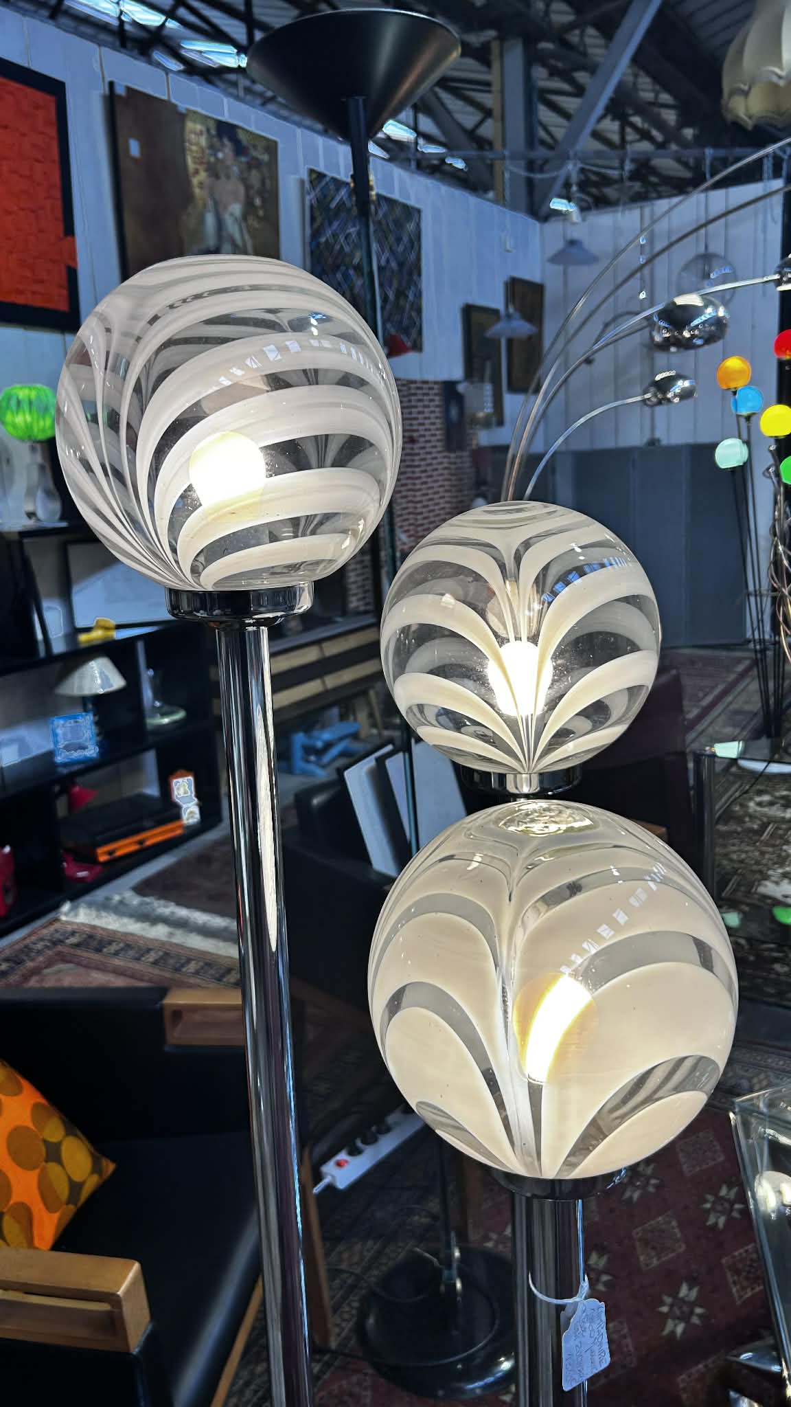 Lampadaire Mazzega – Verre de Murano “ Toni Zuccheri”