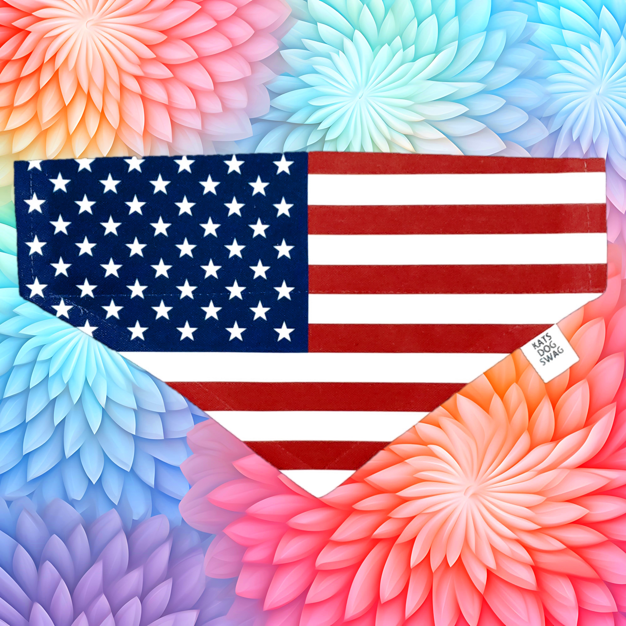 American Flag Bandana