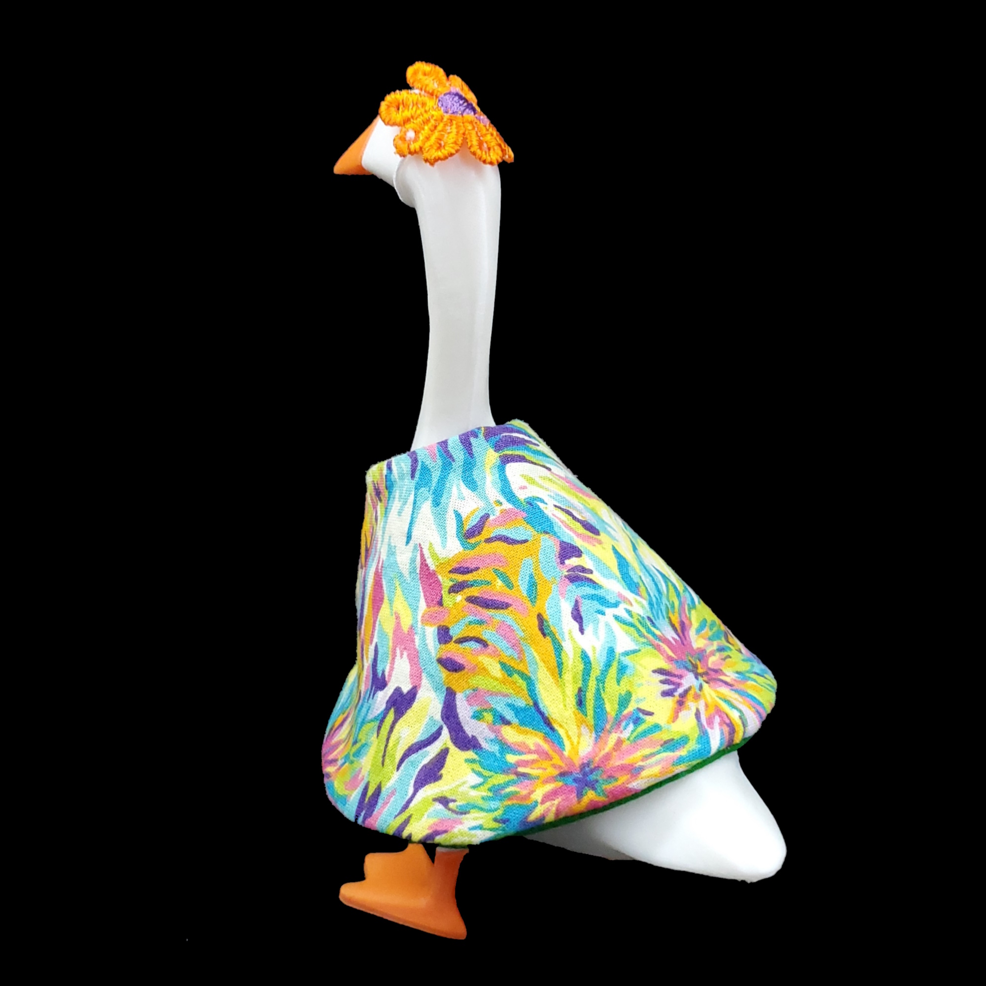 Retro Goose Dress and Flower Hat