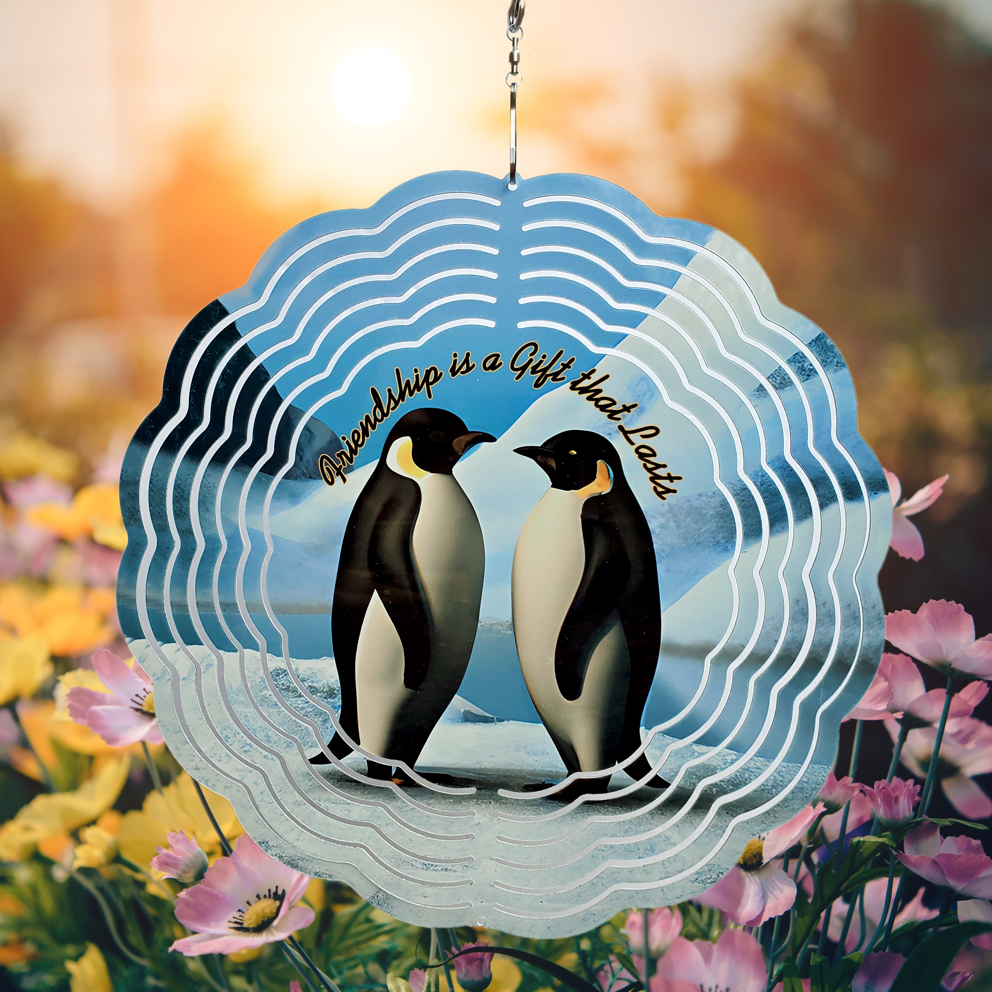 Penguin Friendship Wind Spinner