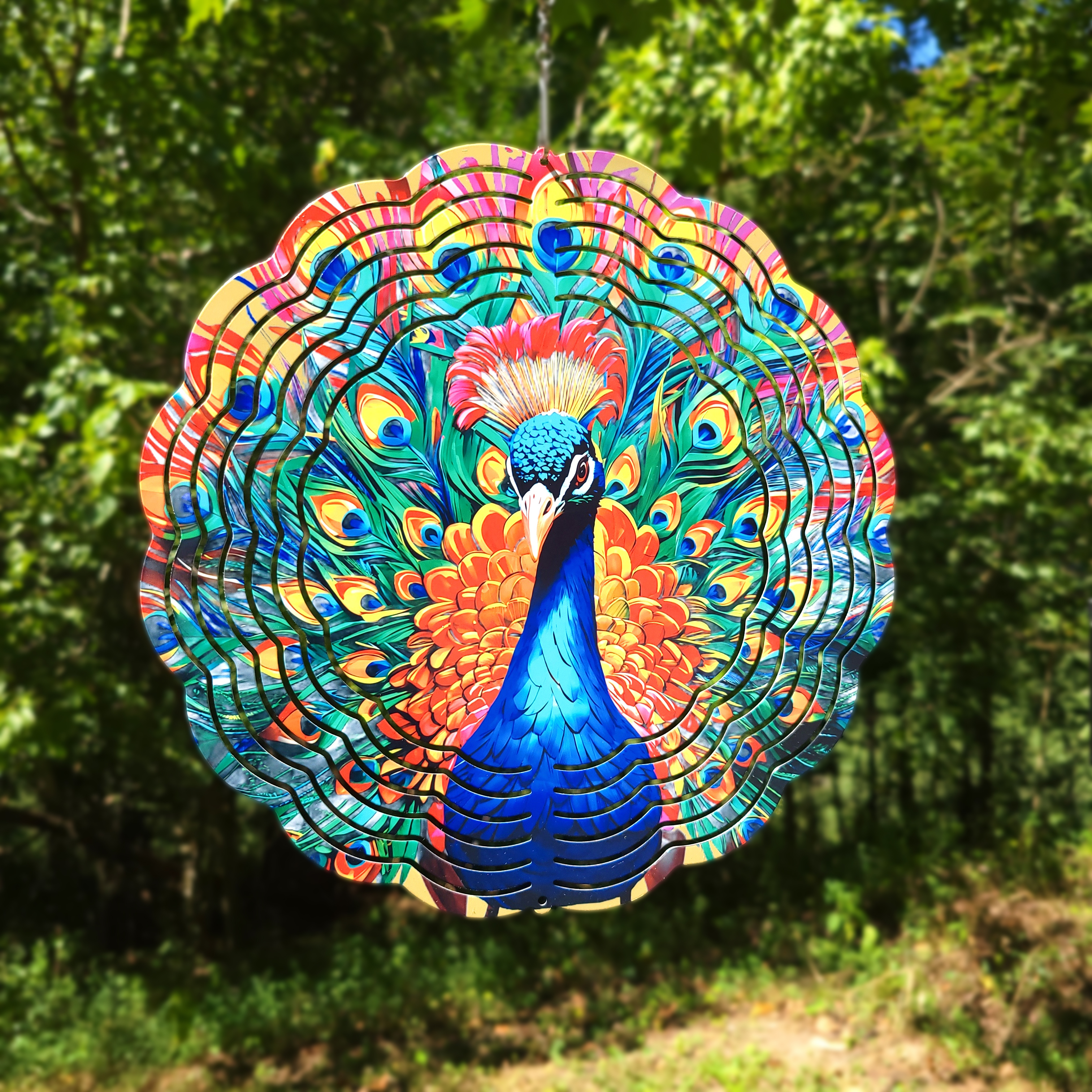 Peacock Wind Spinner