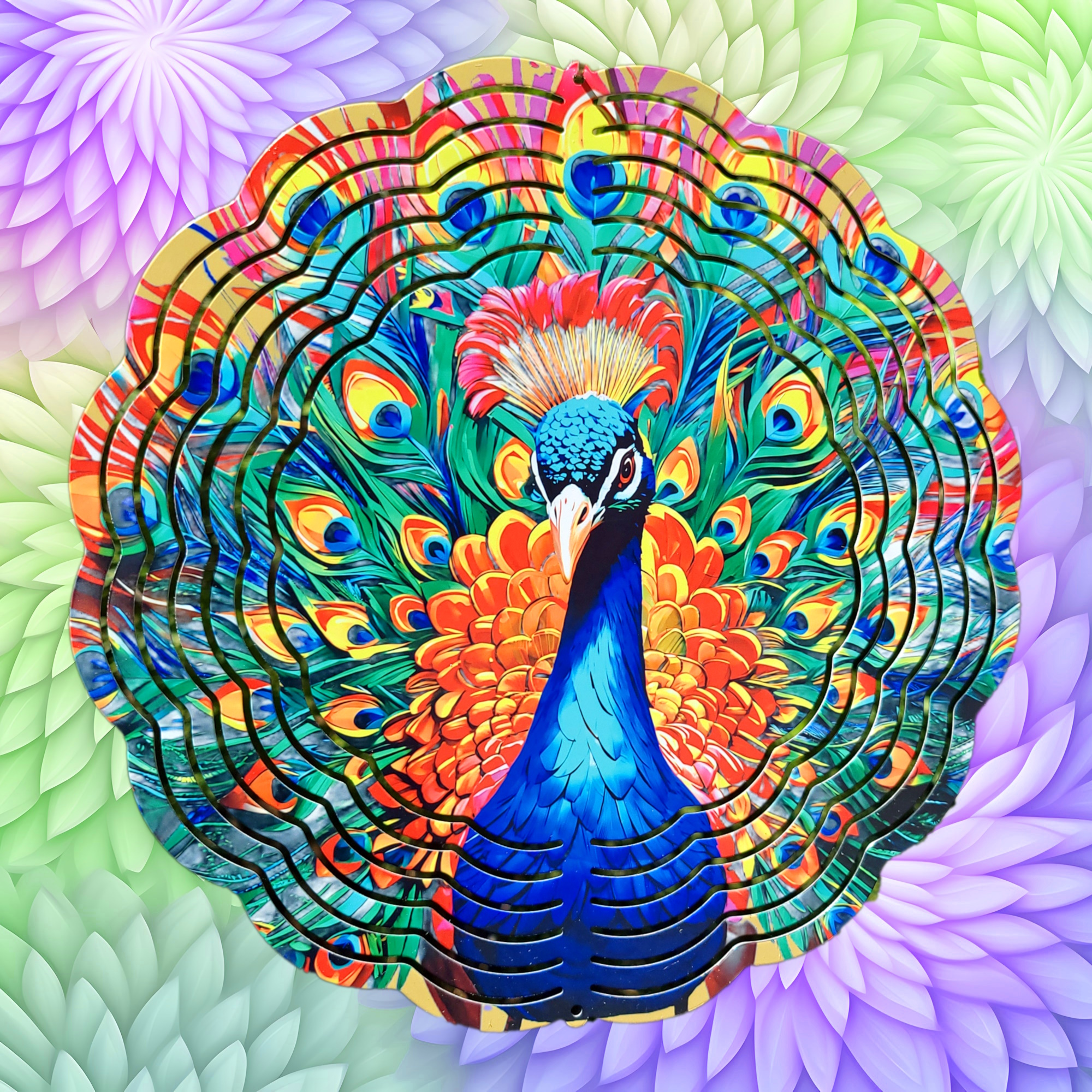 Peacock Wind Spinner