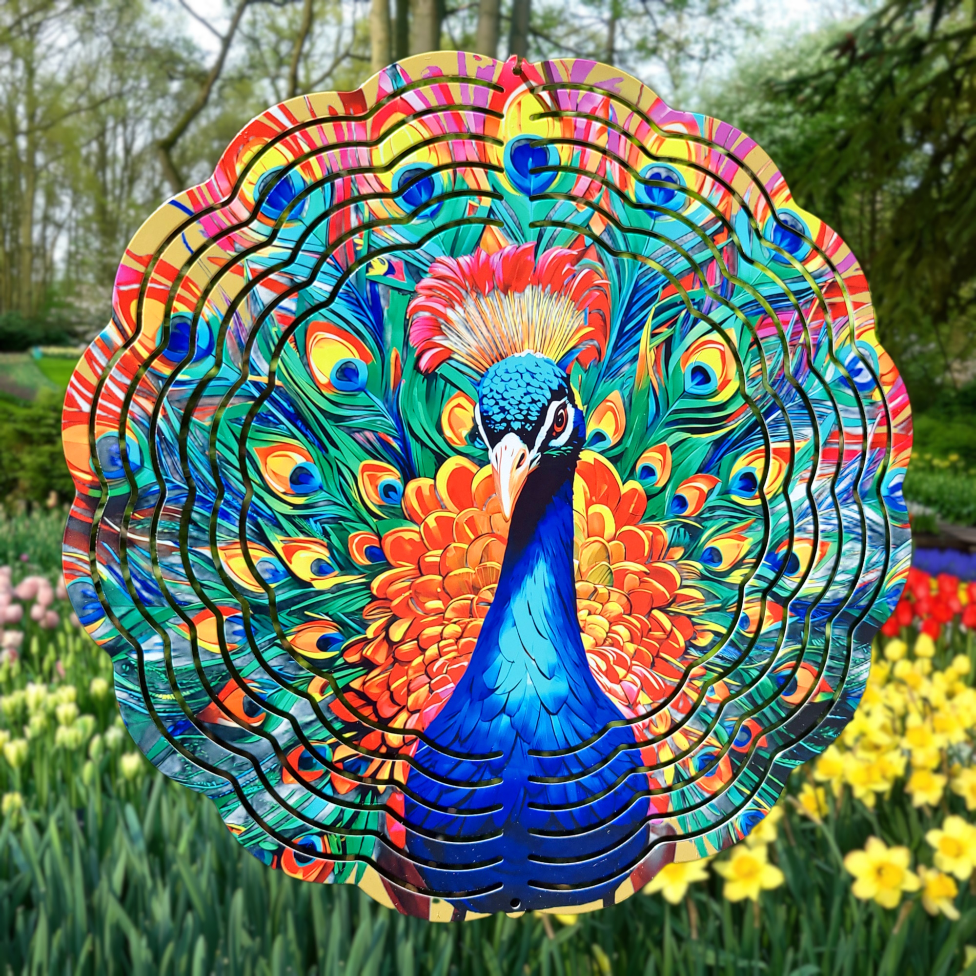 Peacock Wind Spinner