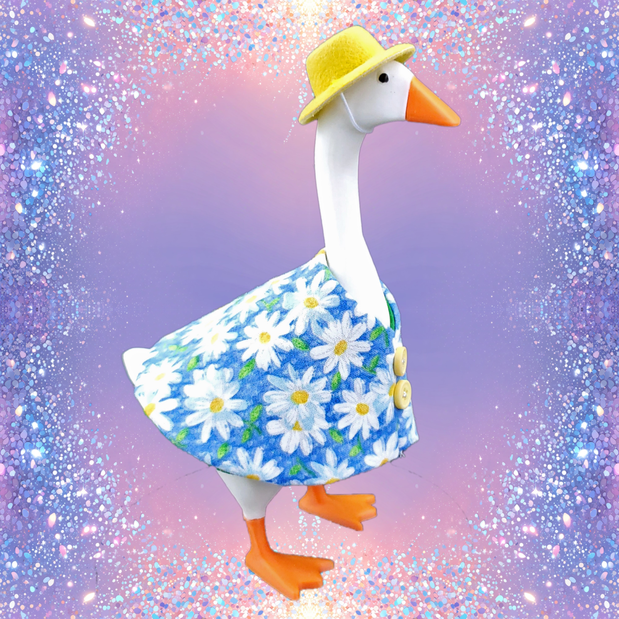 Spring Daisies Outfit for Desk Goose