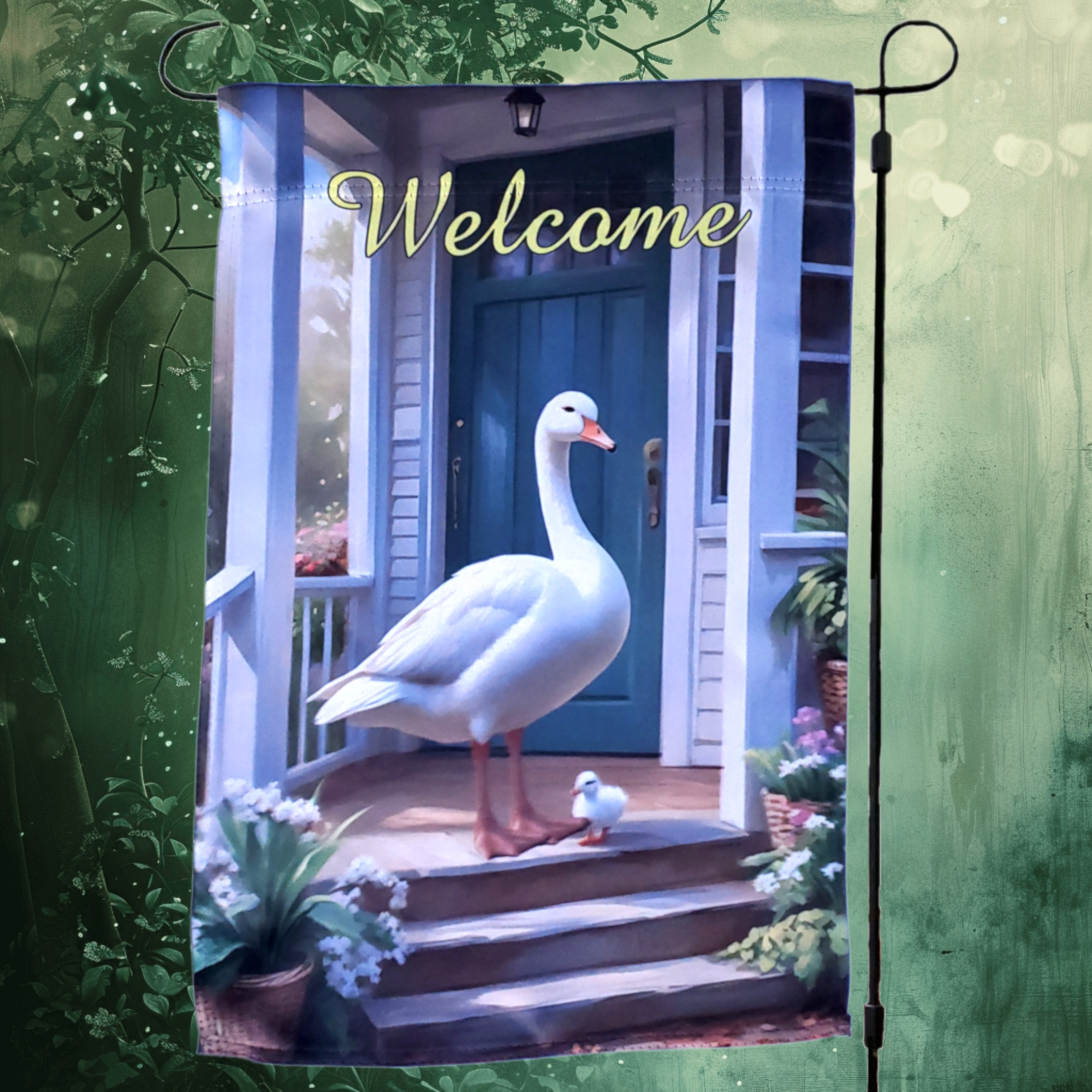 Porch Goose Garden Flag