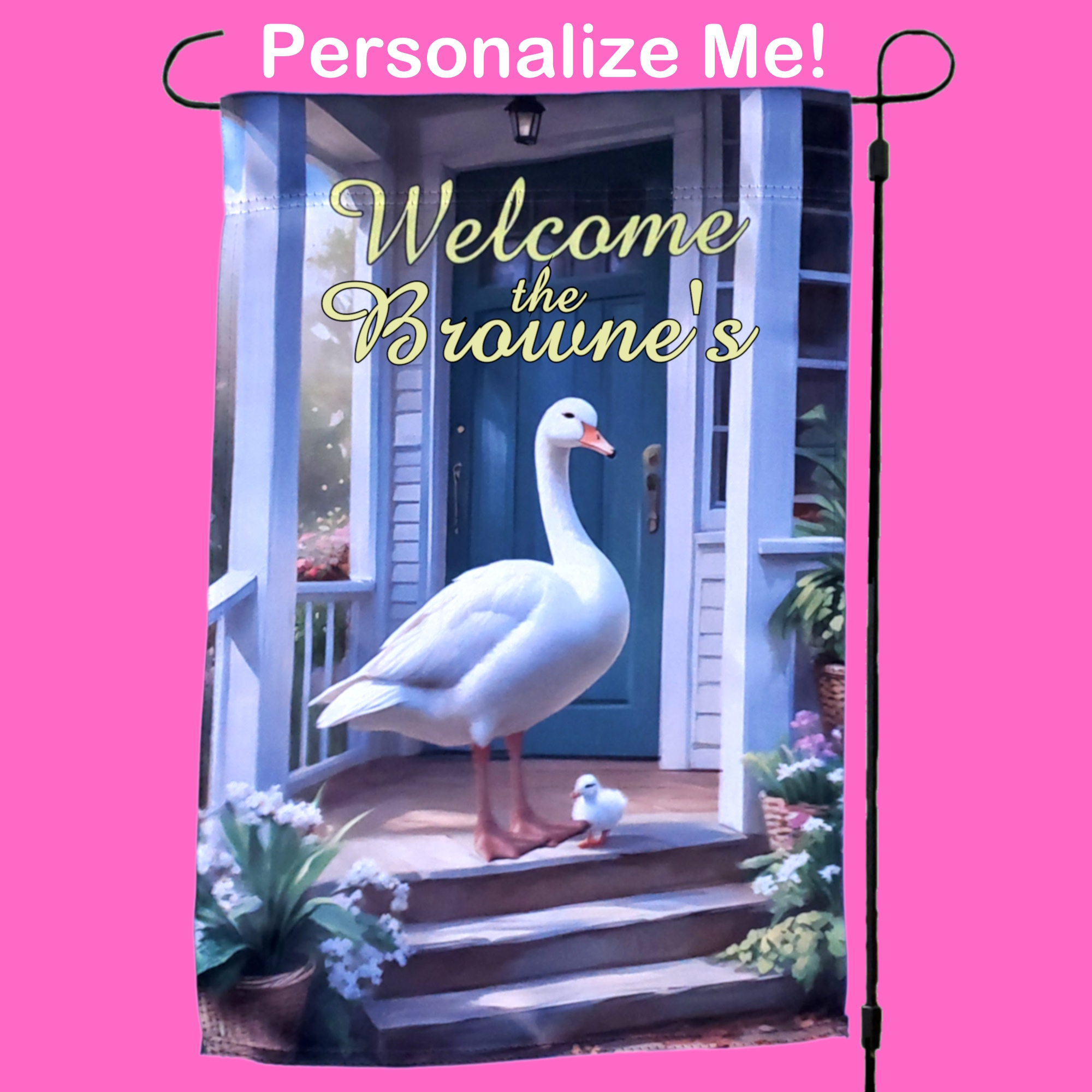 Porch Goose Garden Flag