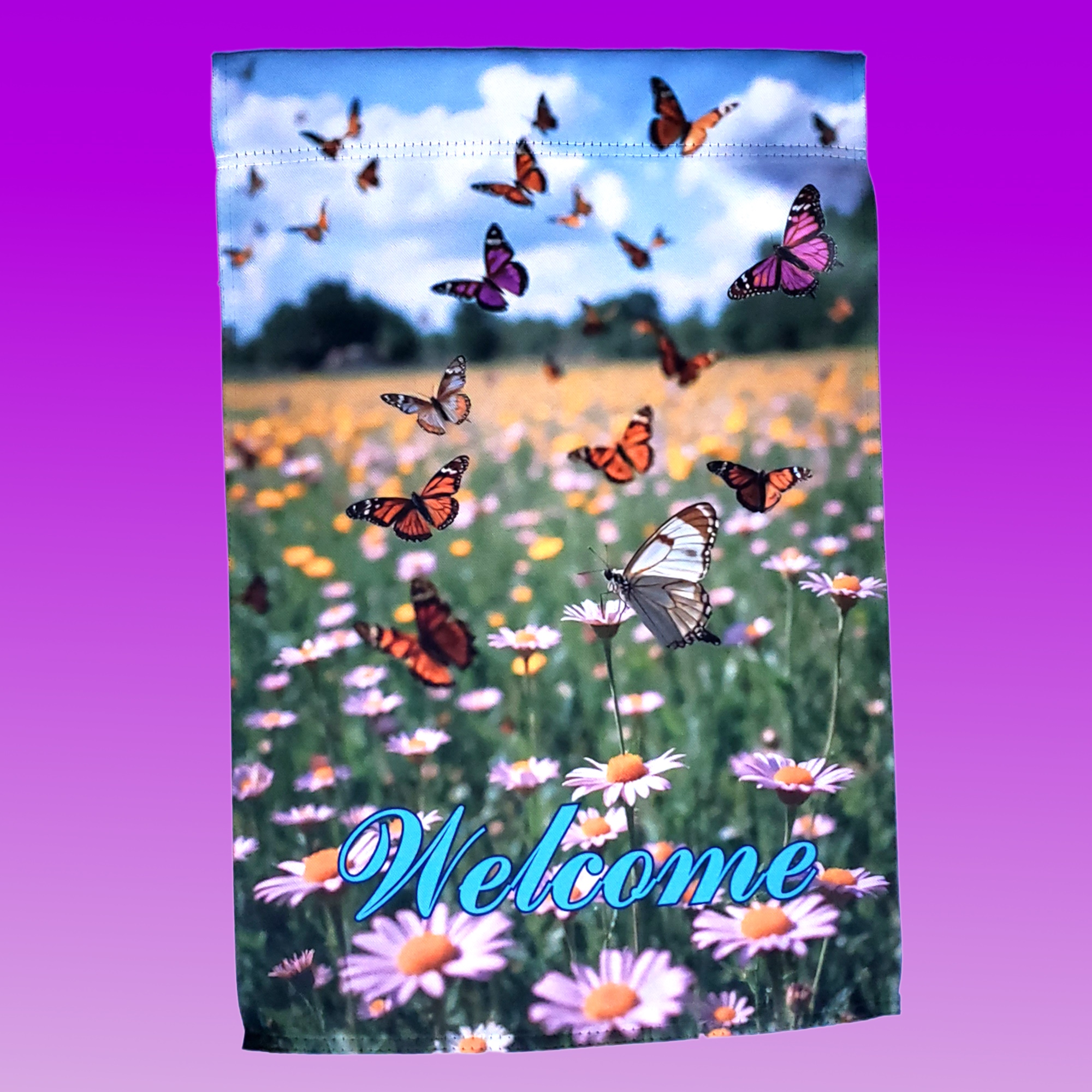 Butterflies and Wildflowers Garden Flag