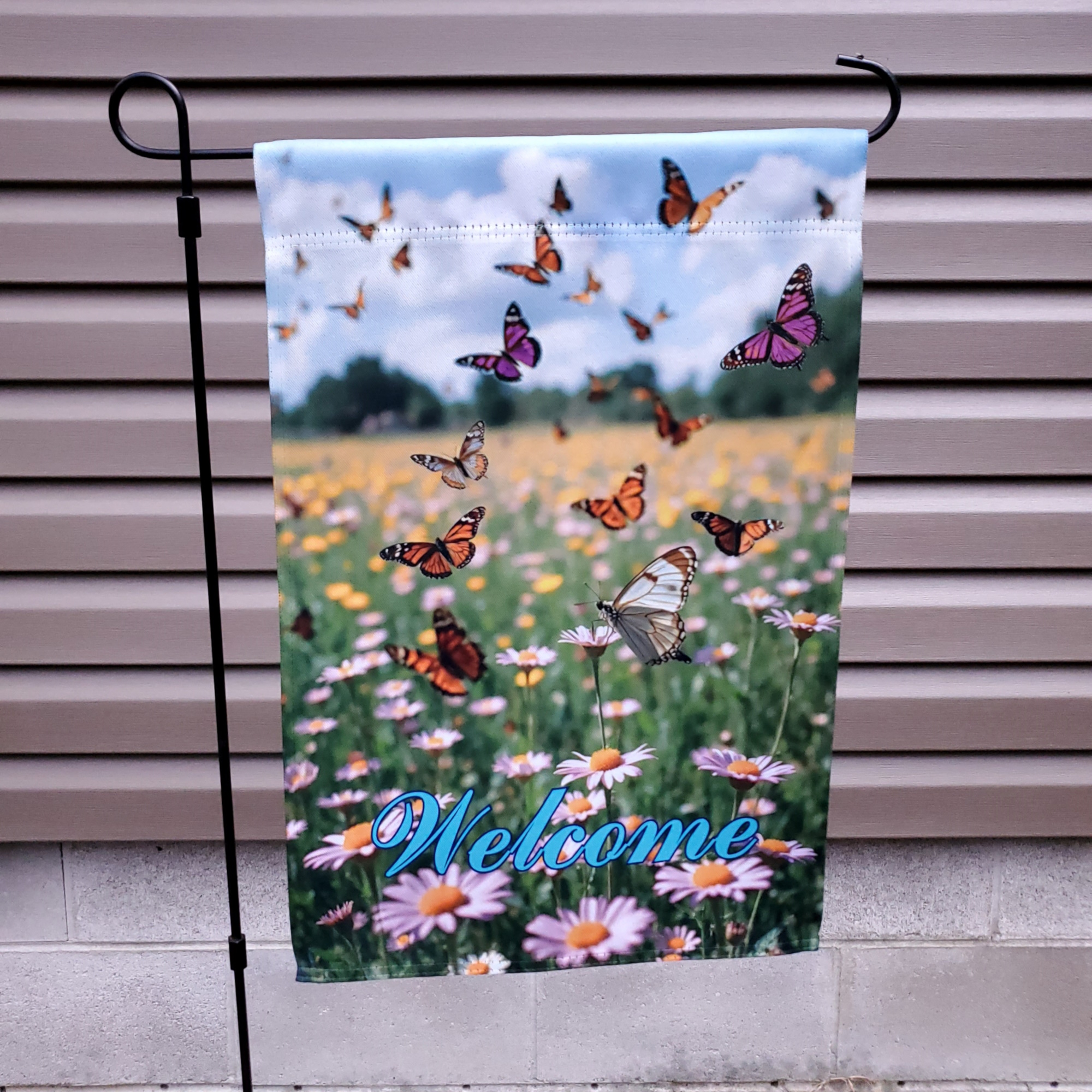 Butterflies and Wildflowers Garden Flag