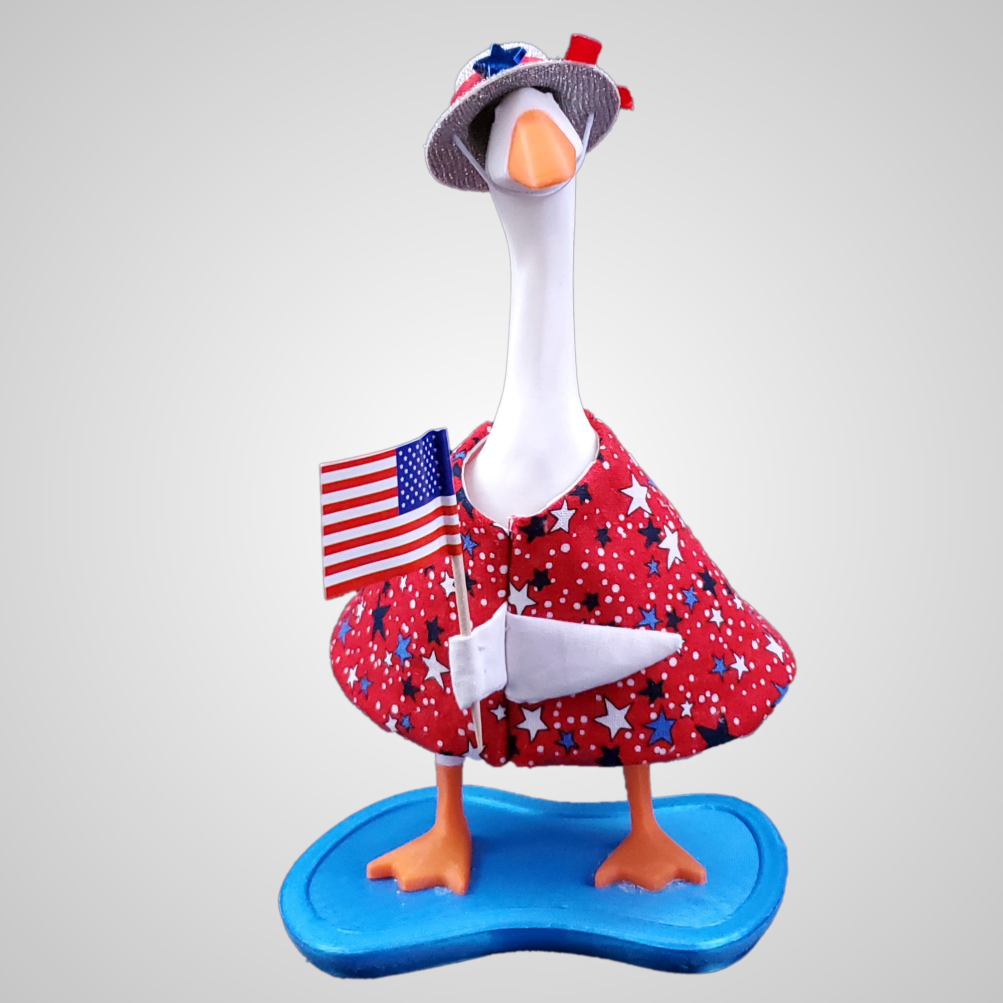 Patriotic Stars Outfit for 7 inch Desk Goose