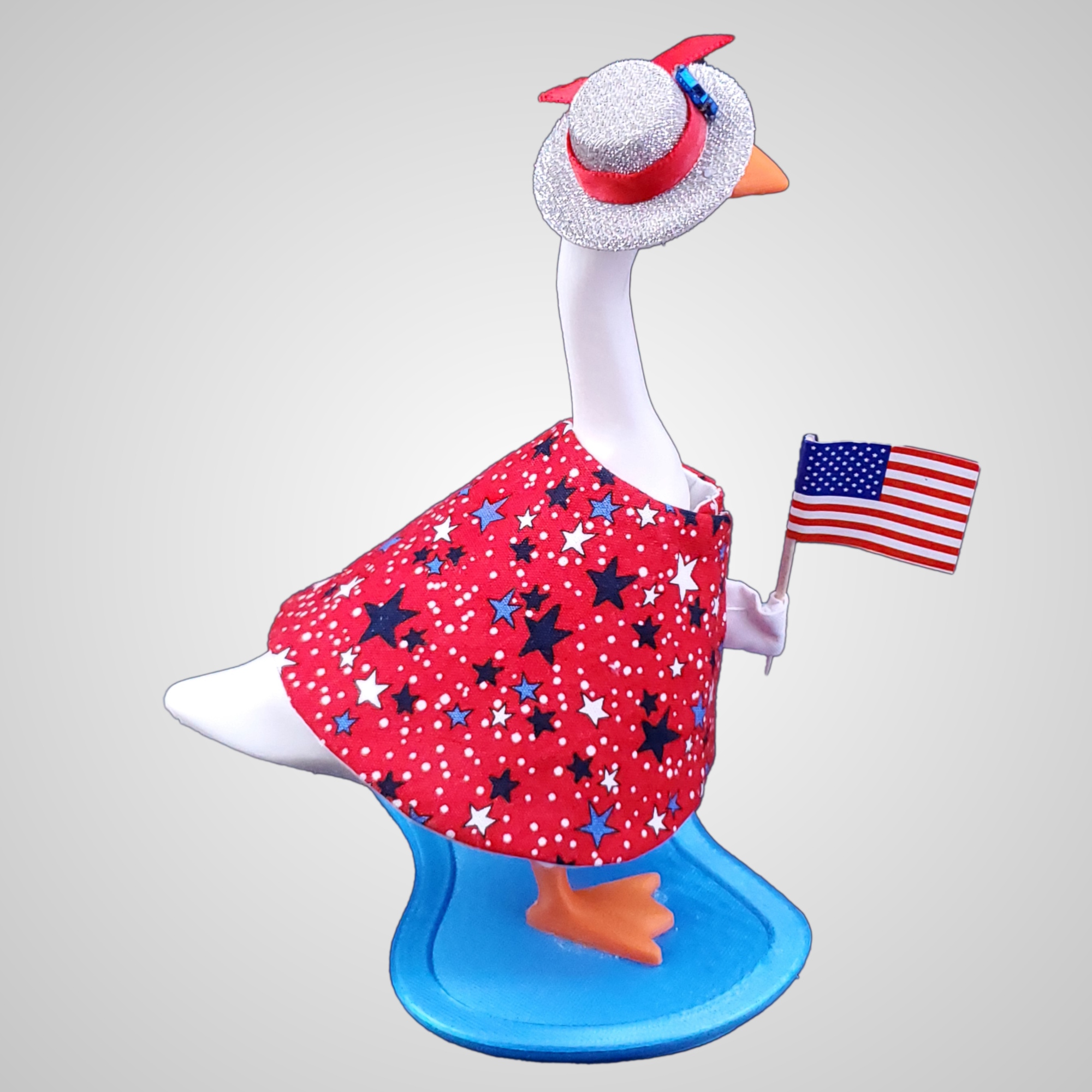 Patriotic Stars Outfit for 7 inch Desk Goose