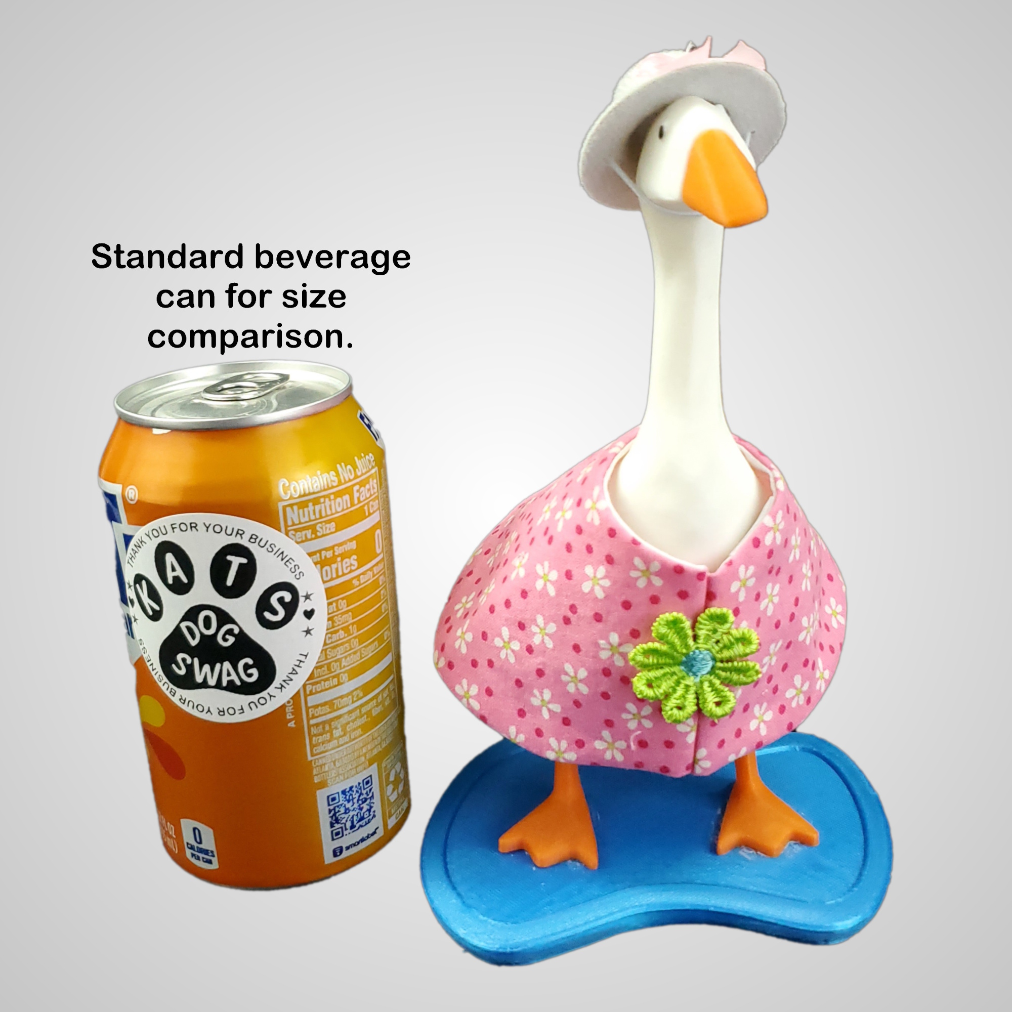  Pink Flowered Outfit for a 7 inch Desk Goose