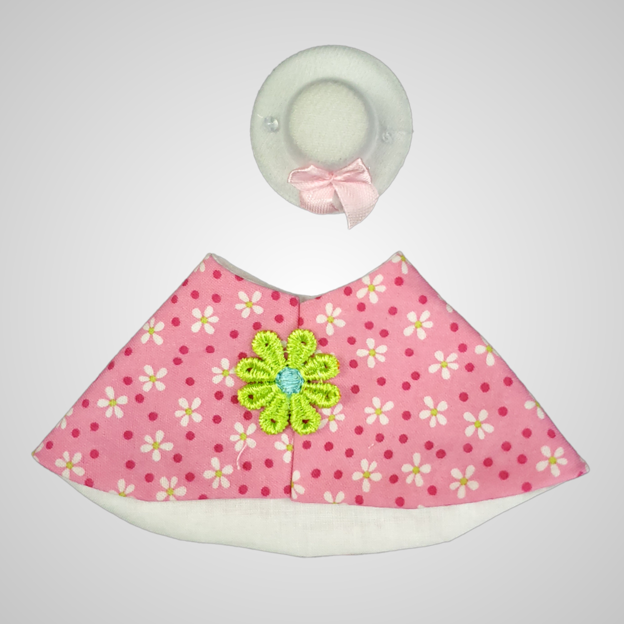  Pink Flowered Outfit for a 7 inch Desk Goose