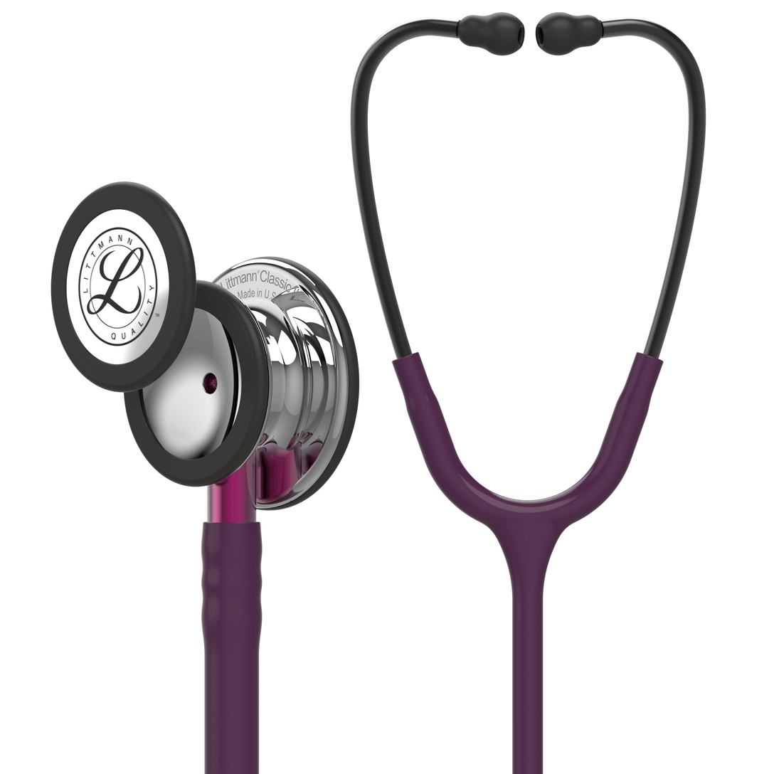 3M Littmann Classic III Stethoscope Plum Mirror Pink Stem