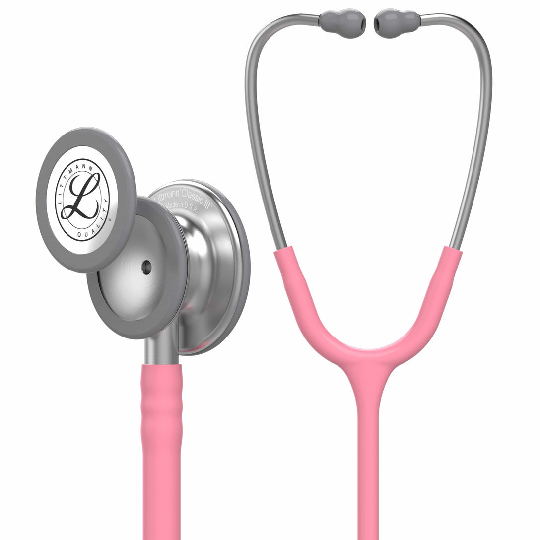 3M Littmann Classic III Stethoscope Pearl Pink Stainless Finish