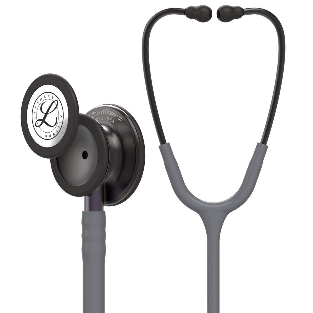 3M Littmann Classic III Stethoscope Gray Tube Smoke Finish