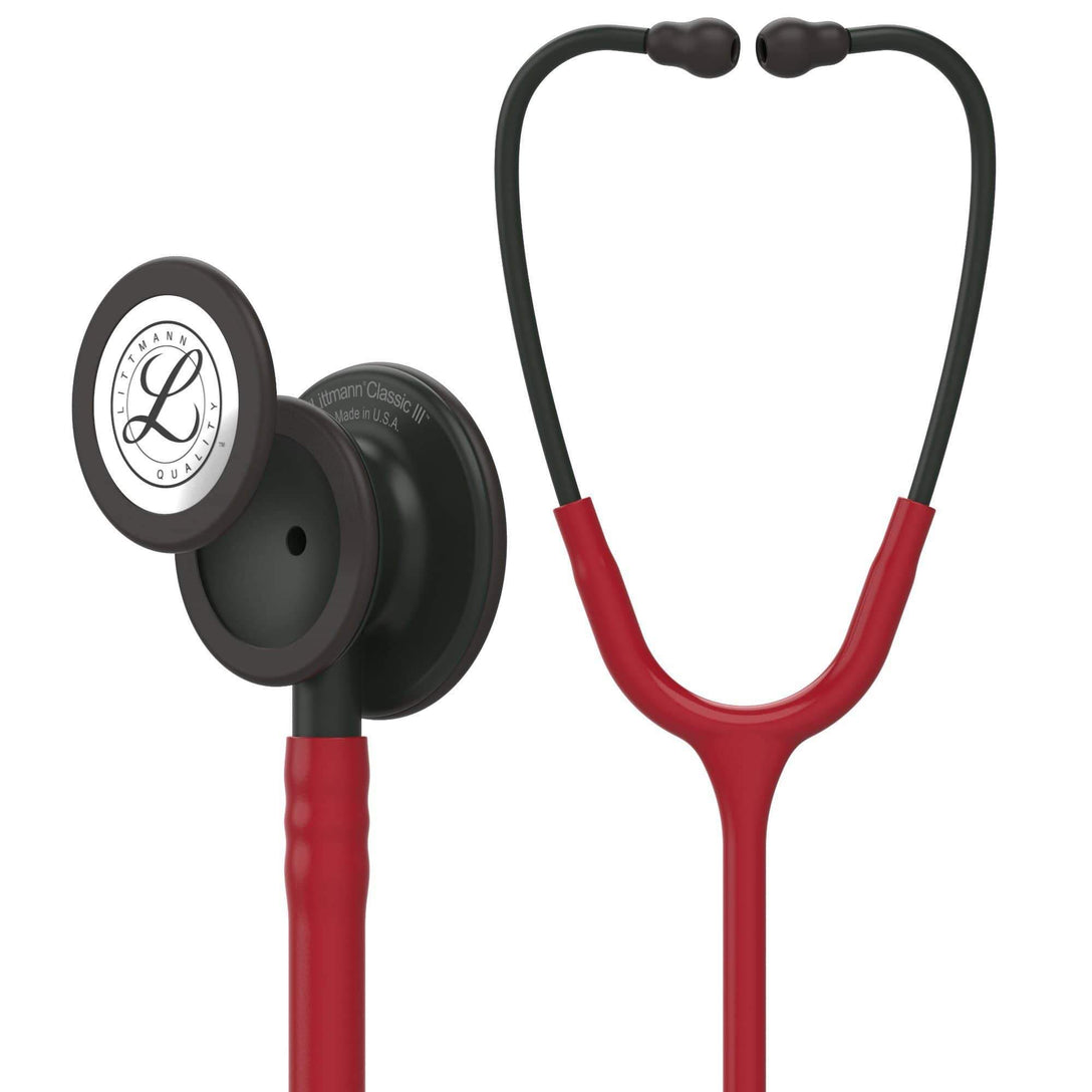 3M Littmann Classic III Stethoscope Burgundy Black