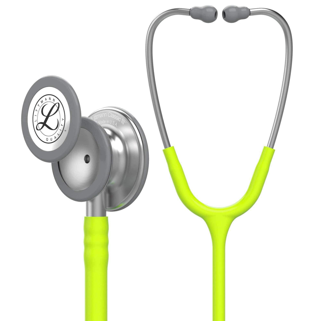 3M Littmann Classic III Stethoscope Lemon Lime Stainless Finish
