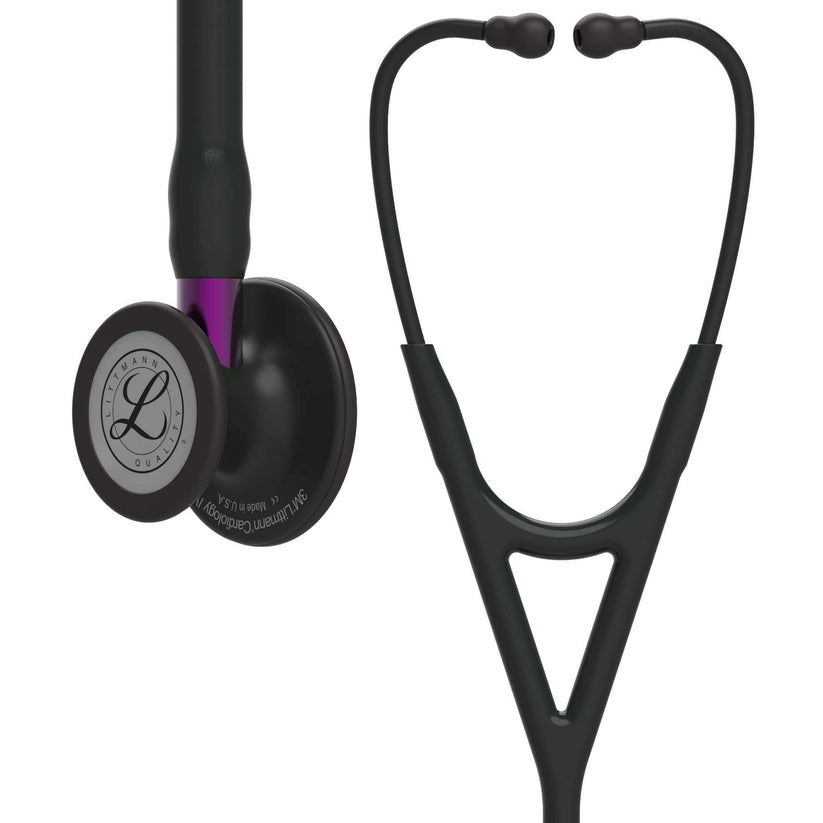 3M Littmann Cardiology IV Stethoscope Black Tube Violet Stem