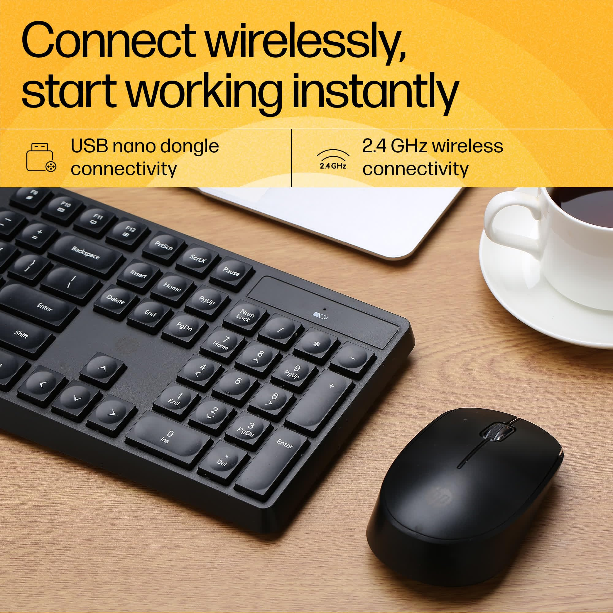 HP CS10 Wireless Keyboard Mouse Combo
