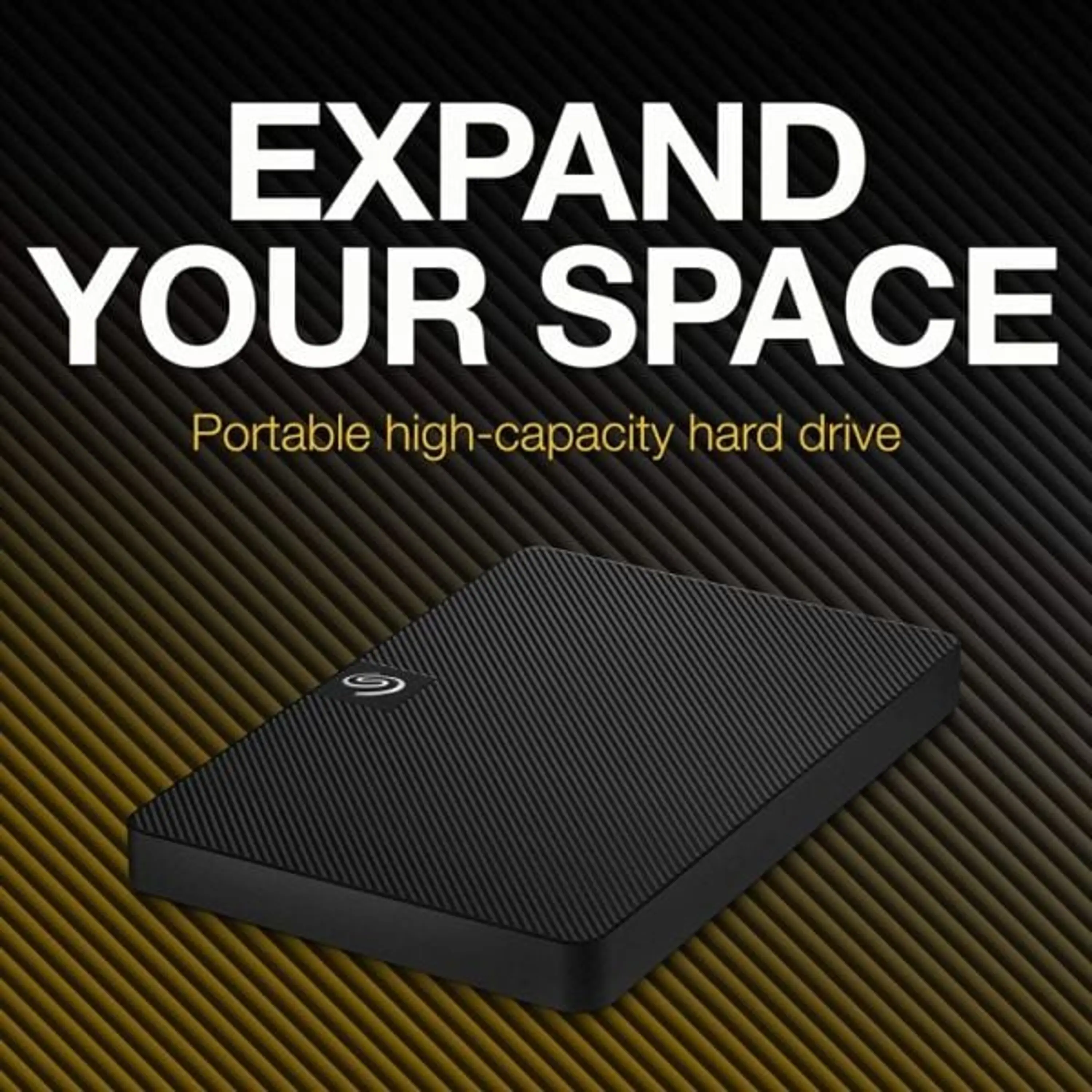 Seagate 1TB Expansion Portable USB 3.0 External Hard Drive, Micro-USB 3.0 Interface, Bus Powered, Preformatted exFAT, Rescue Data Recovery Services Windows and Mac Compatible, Black | STKM1000400