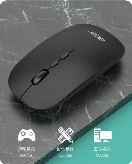 Acer OMR050 Rechargeable Dual Bluetooth and 2.4G hz Wireless Mouse