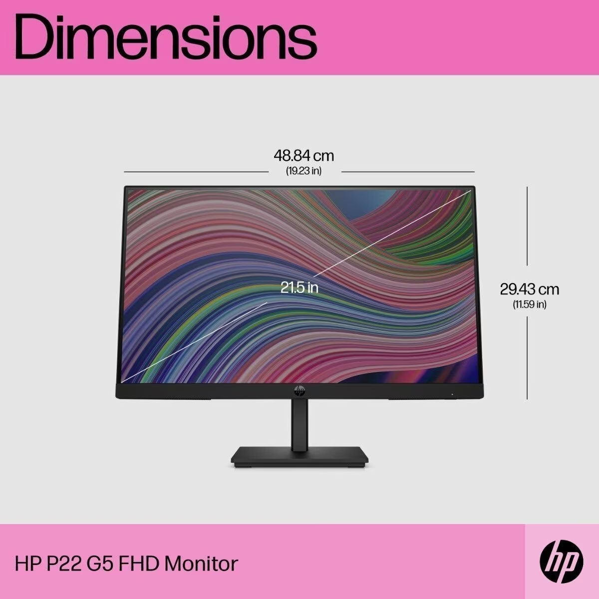 HP P22 G5 21.5 inch FHD Monitor