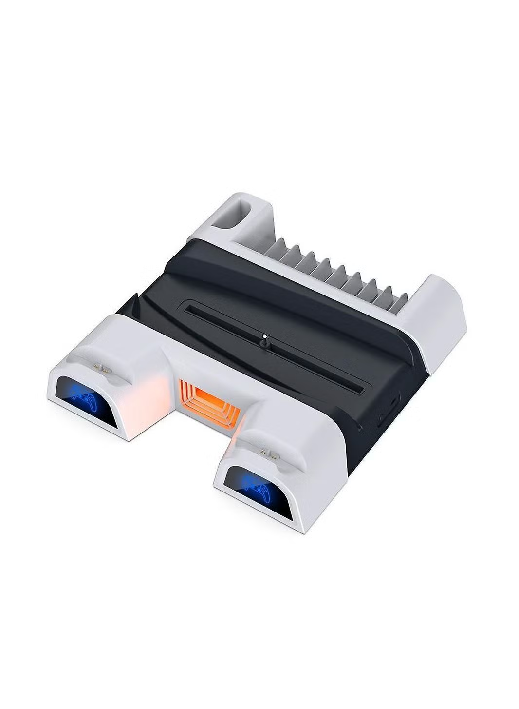 DOBE TP5-05100 Multifunctional Vertical Console Cooling Fan Stand Base for PS5 Dual Gamepad Charging Dock