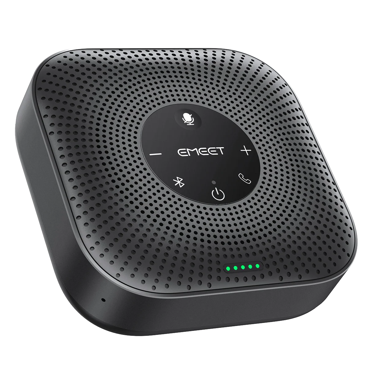 EMEET Conference Speakerphone M0 Plus, 4 AI Mics 360° Voice Pickup, Noise Reduction, USB C Speaker, Bluetooth Conference Speaker for 8 People w/Daisy Chain for 16 Compatible with Leading Software