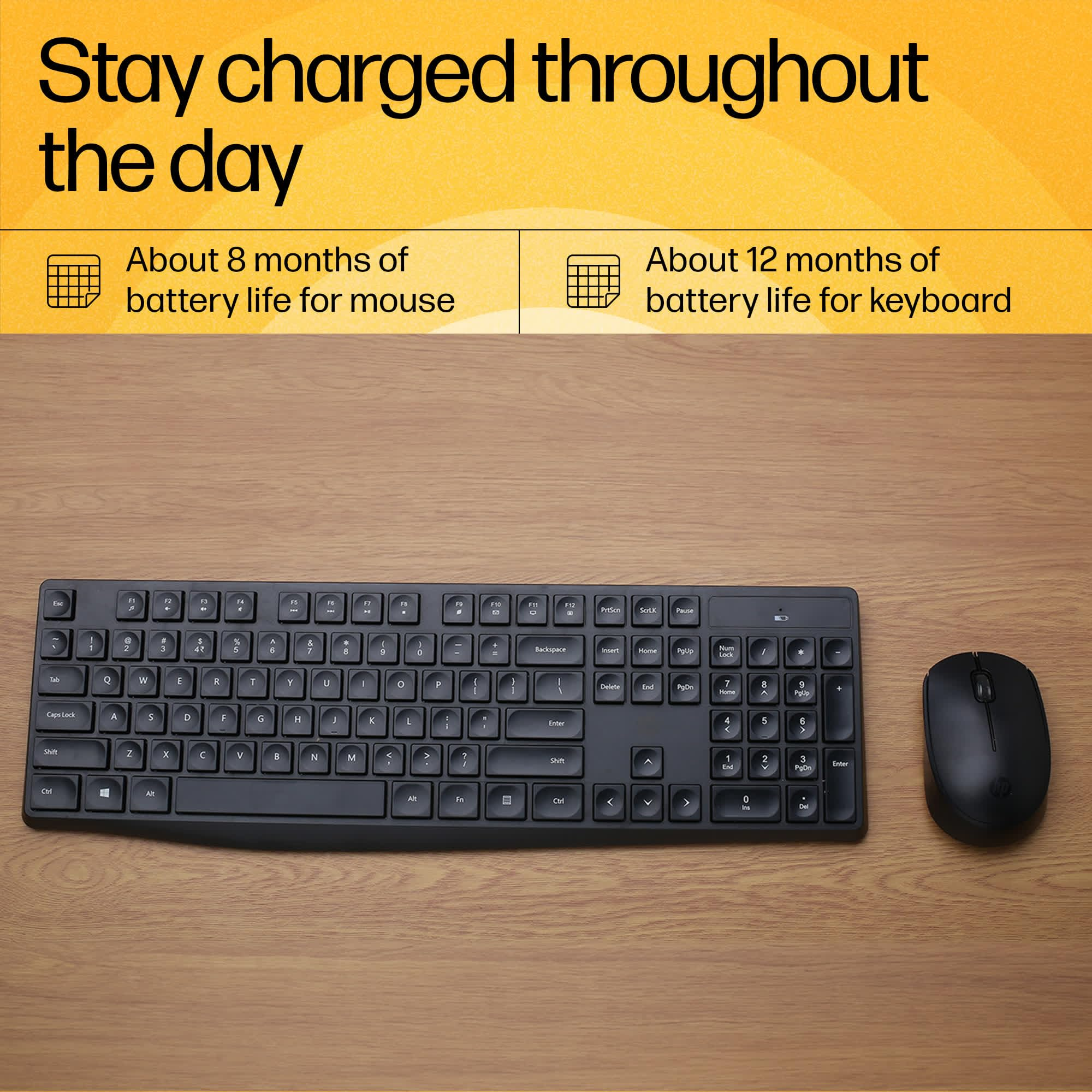 HP CS10 Wireless Keyboard Mouse Combo