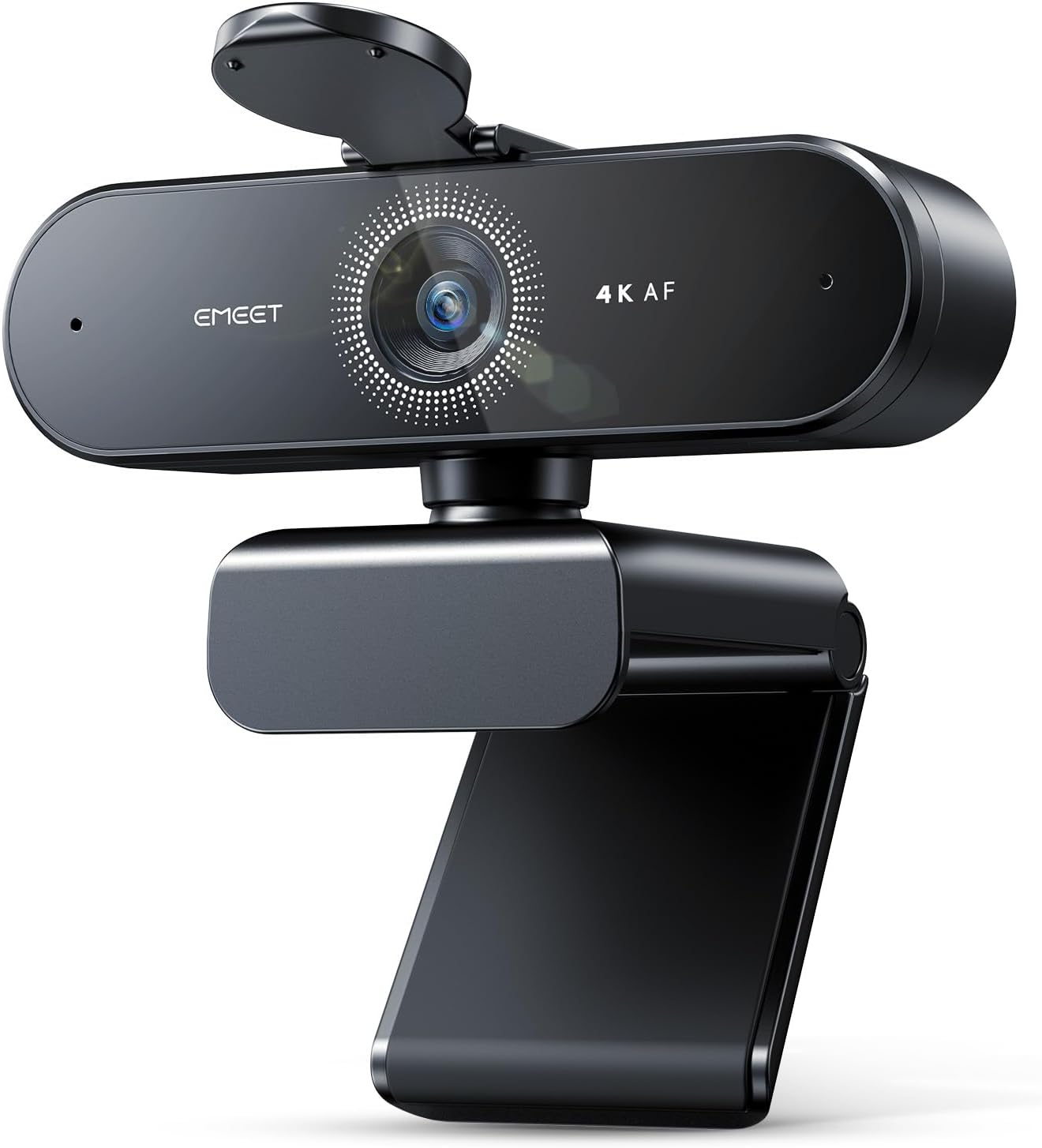 EMEET Smartcam Nova 4K Webcam, 30FPS Rate, CMOS Sensor, Fixed 73° Field Of View, 2 Built-In Microphones & Advanced Noise-Cancelling Technology, Plug & Play, Black | NOVA 4K