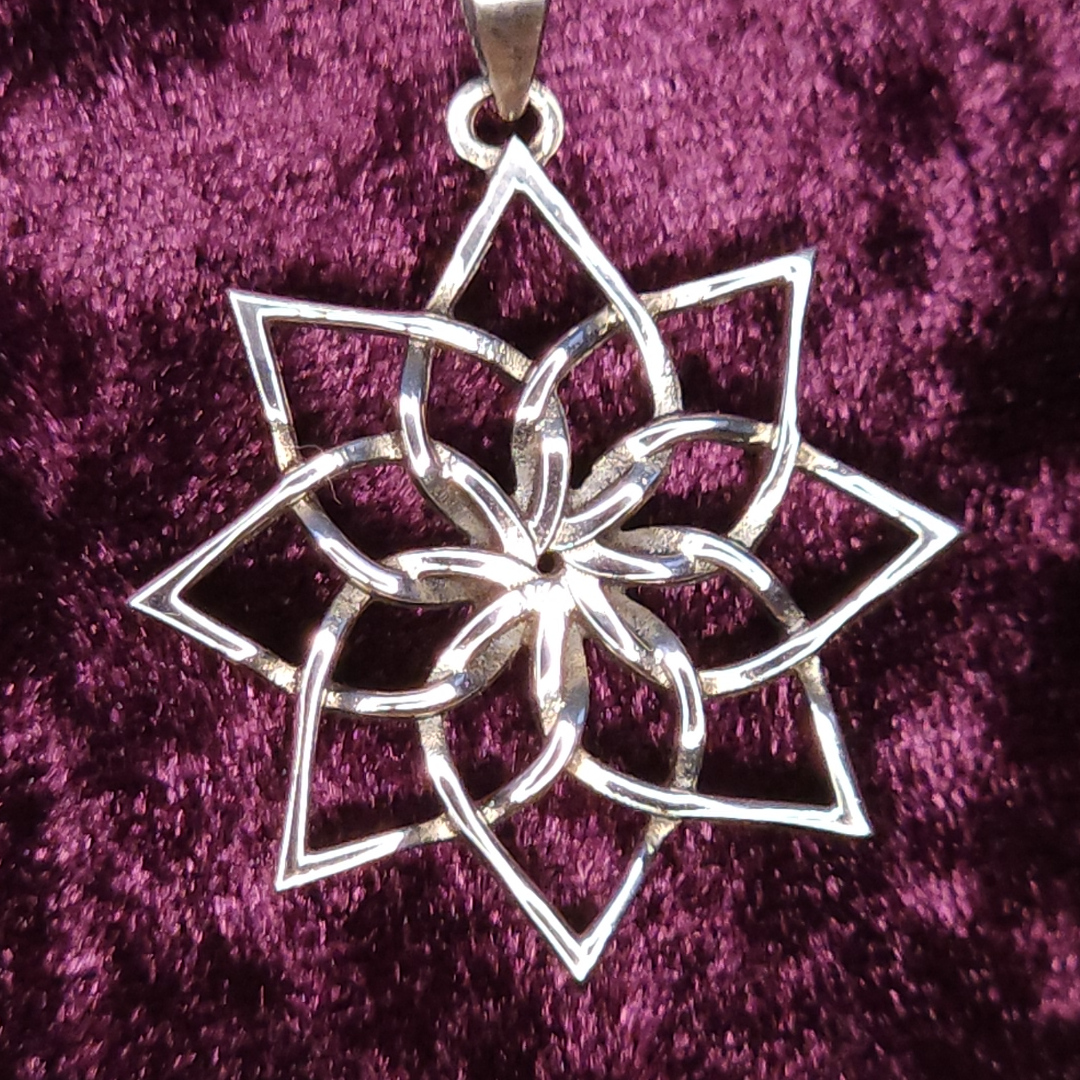 Opening Lotus Sterling Silver Pendant