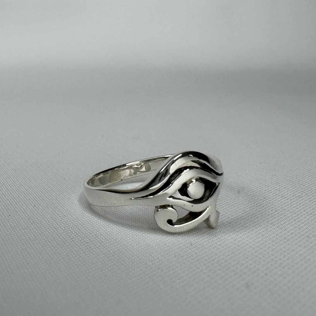 Eye of Ra Sterling Silver Ring