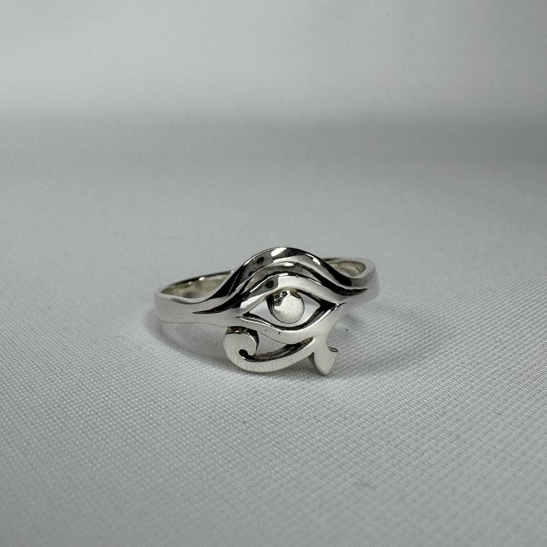 Eye of Ra Sterling Silver Ring
